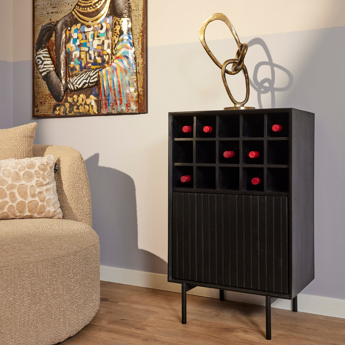 Wijnkast VinoX | 55 cm - Industrieelinhuis.nl