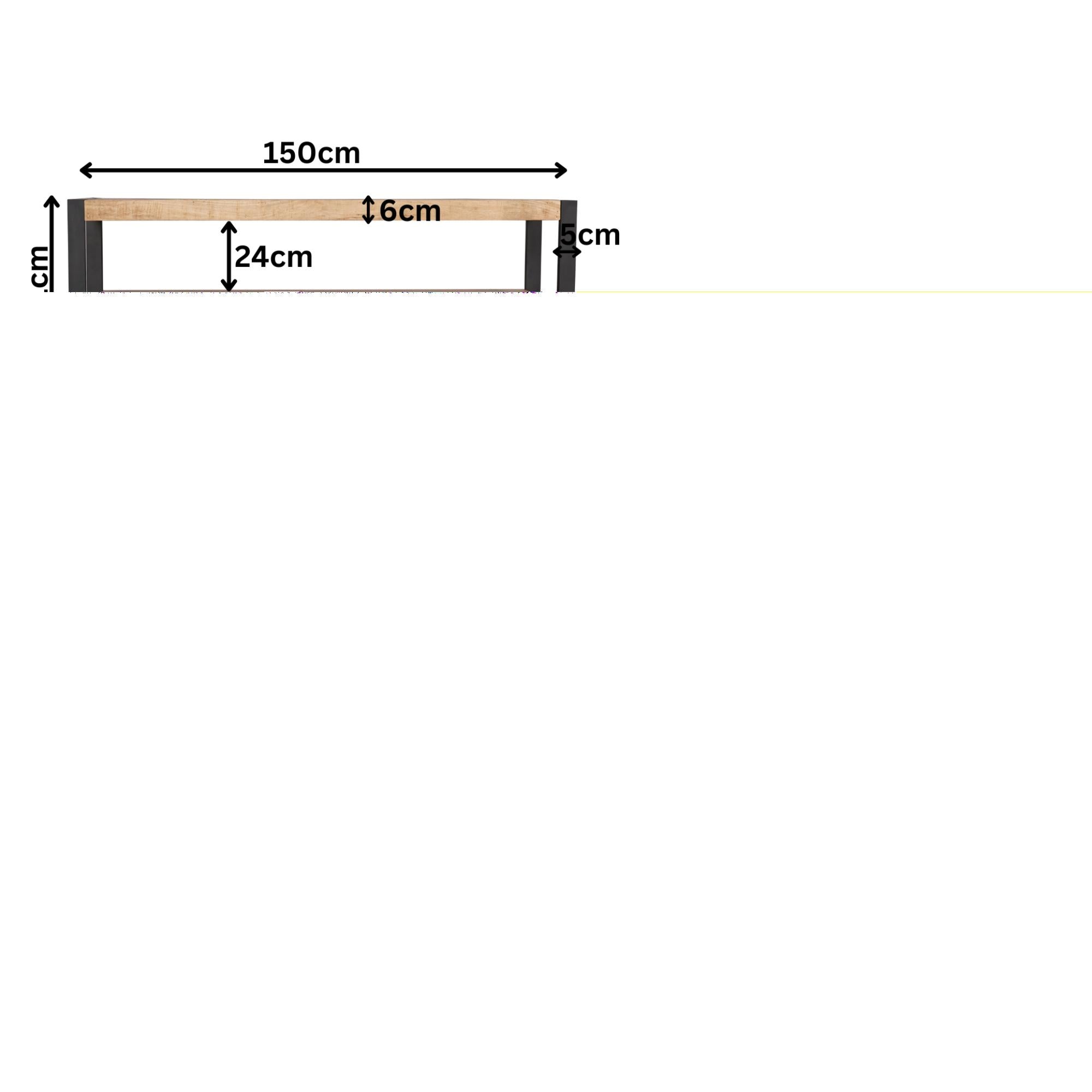 Tv meubel Sorrento | 150 cm - Industrieelinhuis.nl