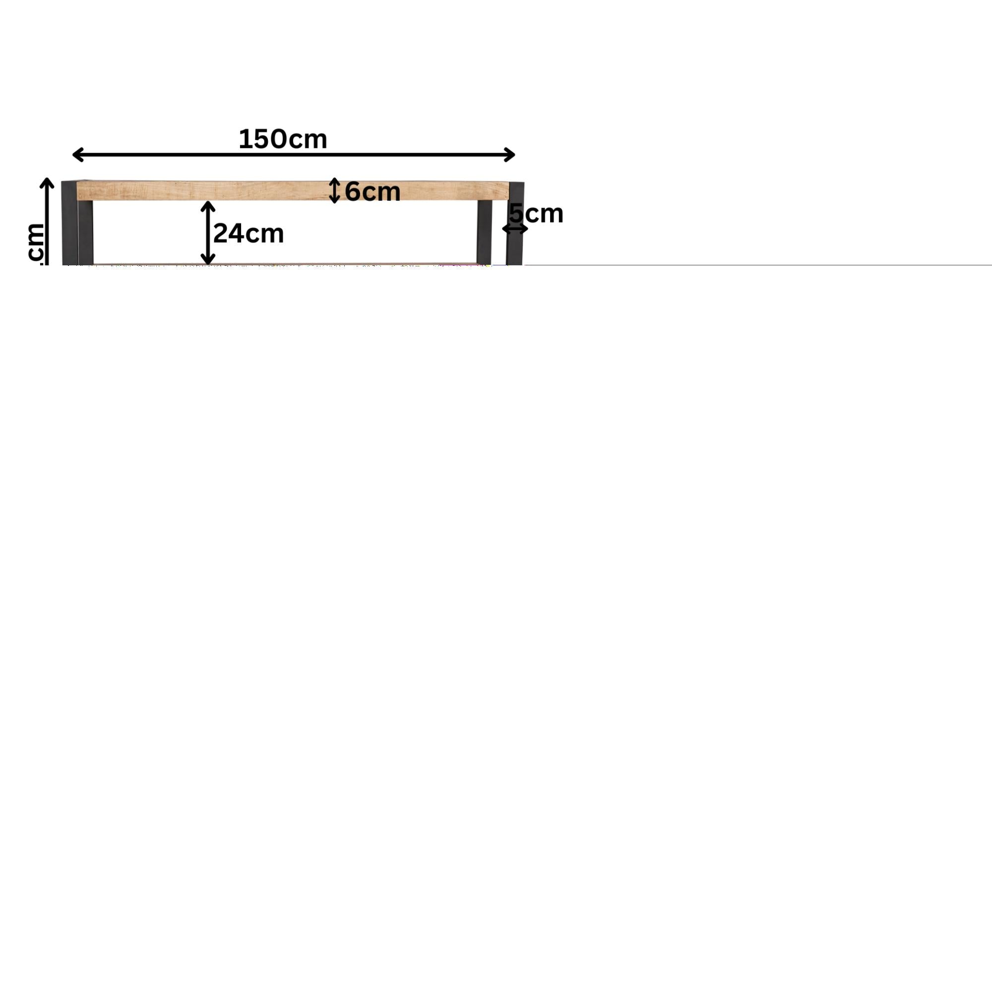 Tv meubel Sorrento | 150 cm - Industrieelinhuis.nl