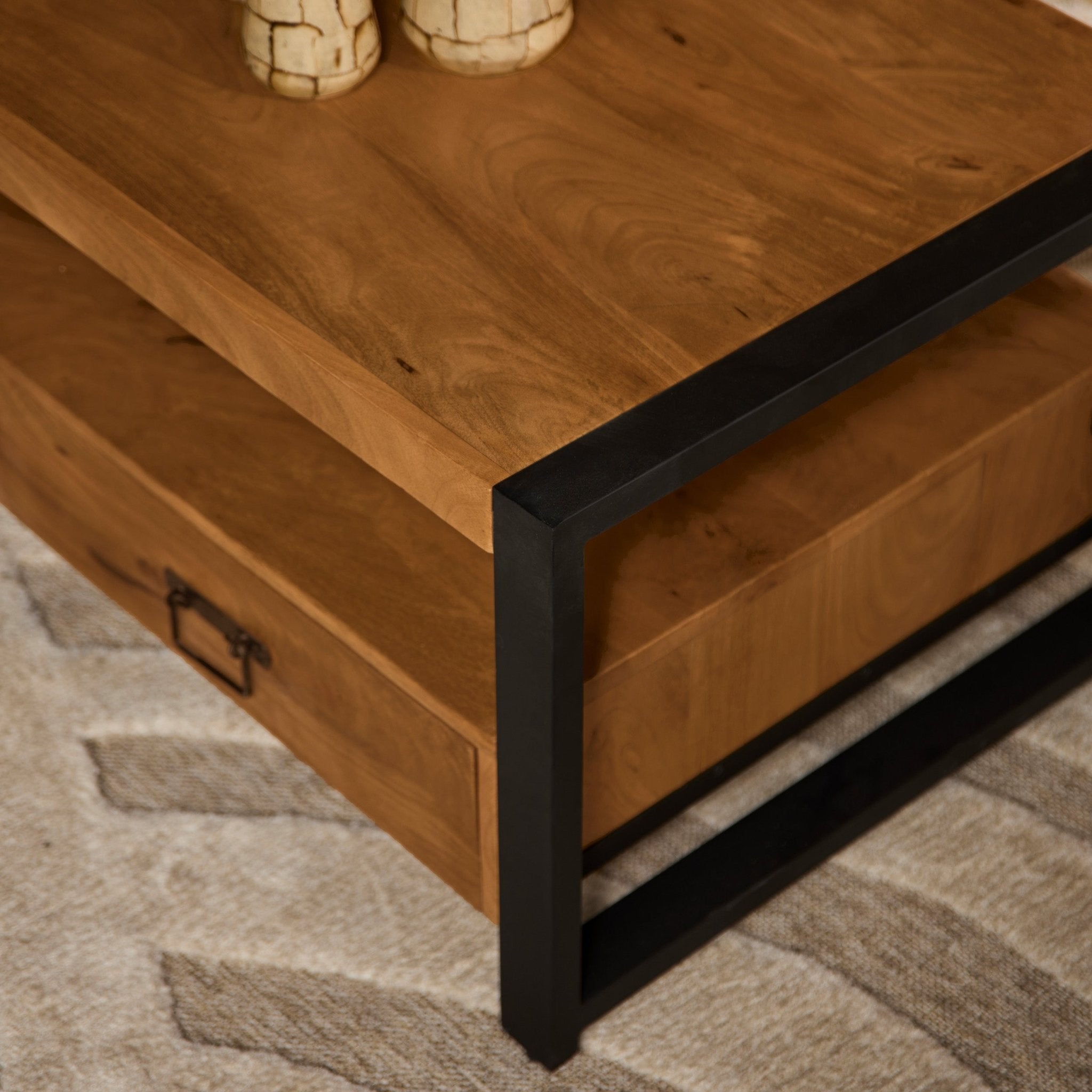 Salontafel Boaz met 4 lades | 120 cm - Industrieelinhuis.nl