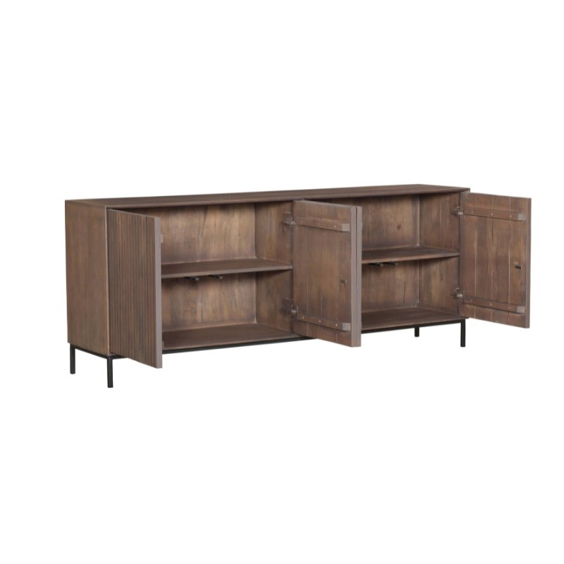 Dressoir Madison Walnoot | 210 cm - Industrieelinhuis.nl