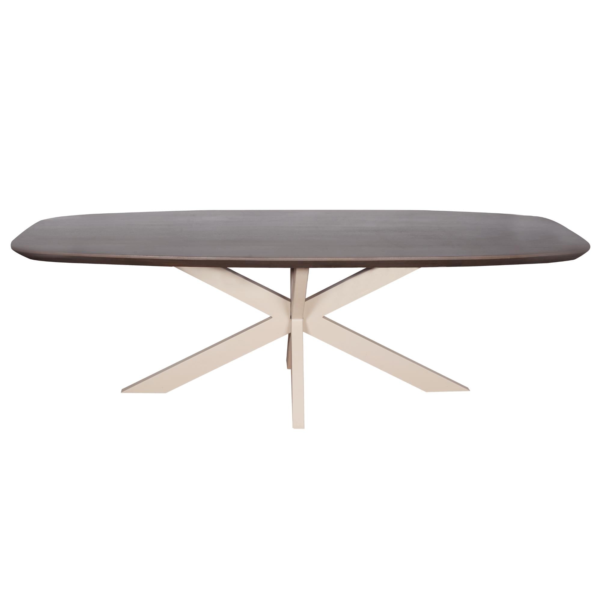 Eettafel Ovaal Madison Walnoot 200 cm - Industrieelinhuis.nl