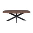 Eettafel Madison Ovaal Walnoot 160 cm - Industrieelinhuis.nl