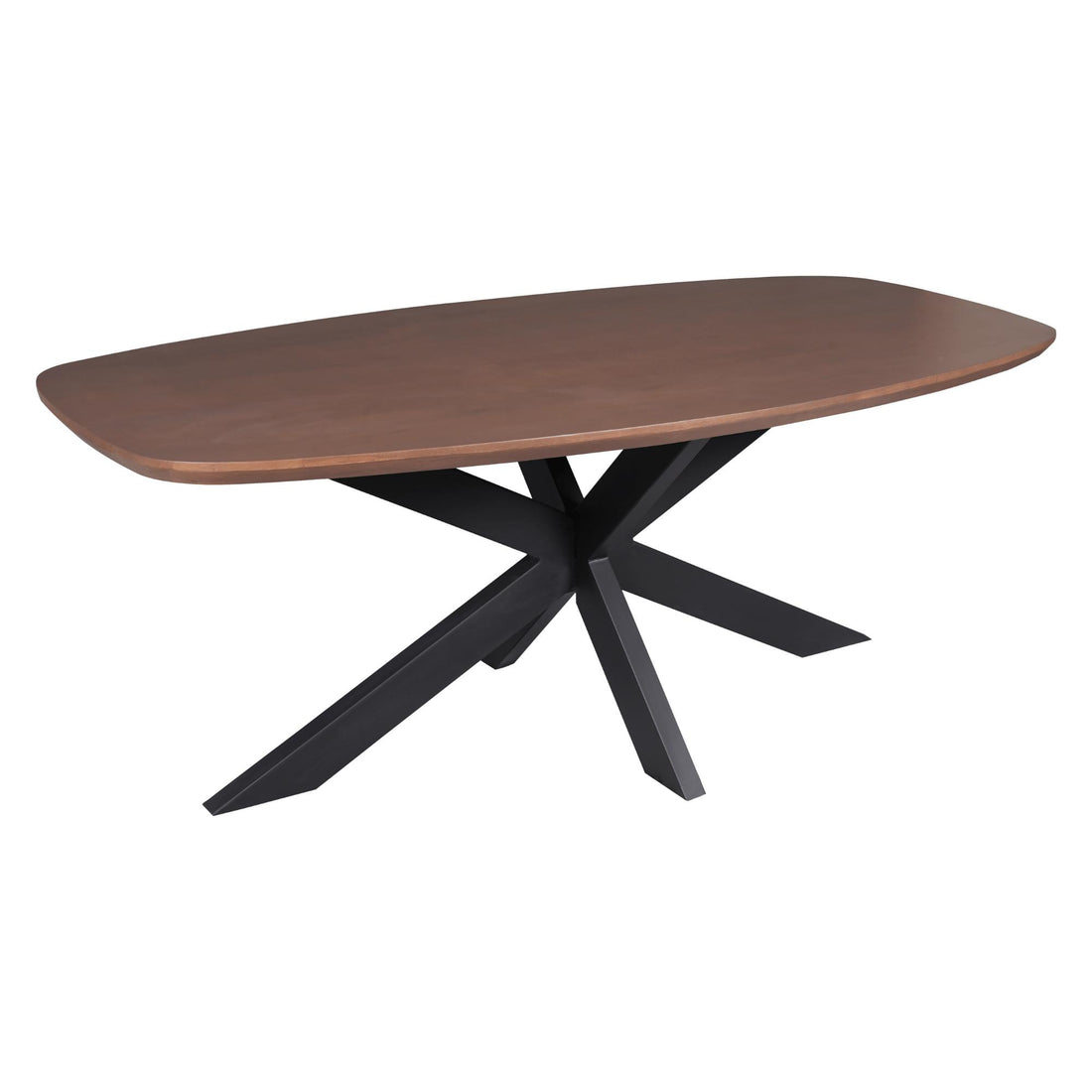 Eettafel Madison Ovaal Walnoot 160 cm - Industrieelinhuis.nl