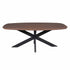Eettafel Madison Ovaal Walnoot 240 cm - Industrieelinhuis.nl