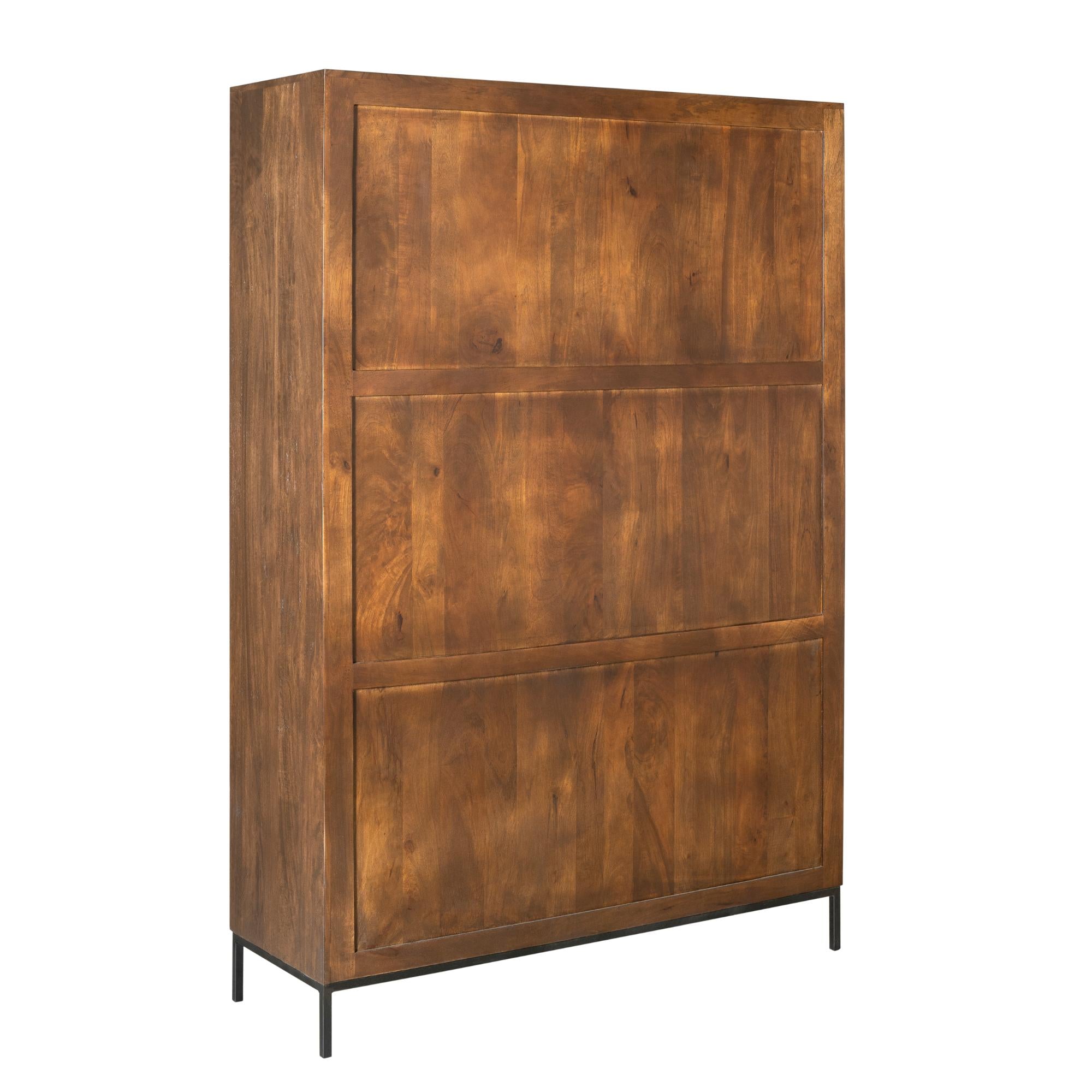 Vakkenkast Madison XL Brown| 135 cm - Industrieelinhuis.nl