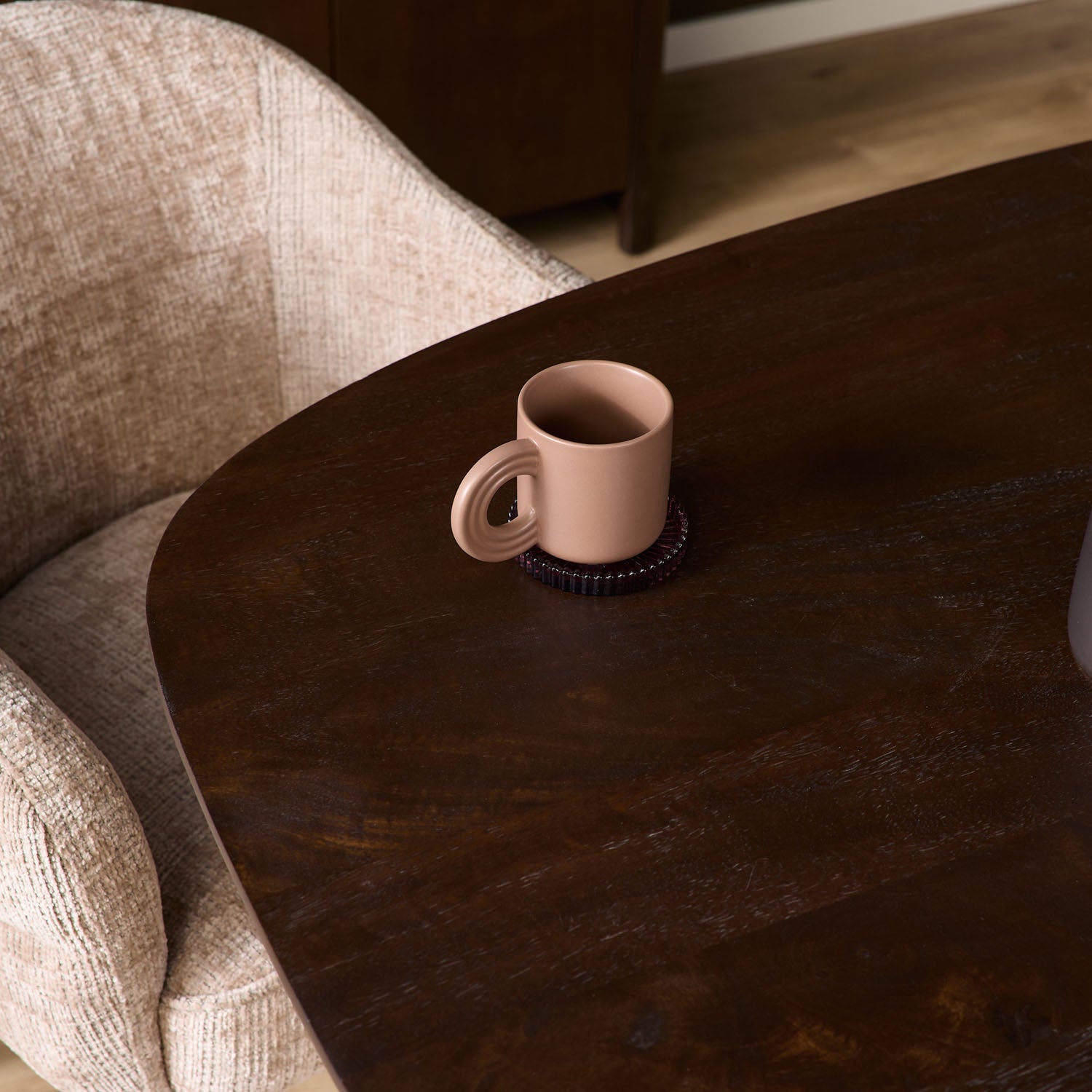 Eettafel Madison Brown | 280 cm | Deens Ovaal | Poot Sand - Industrieelinhuis.nl