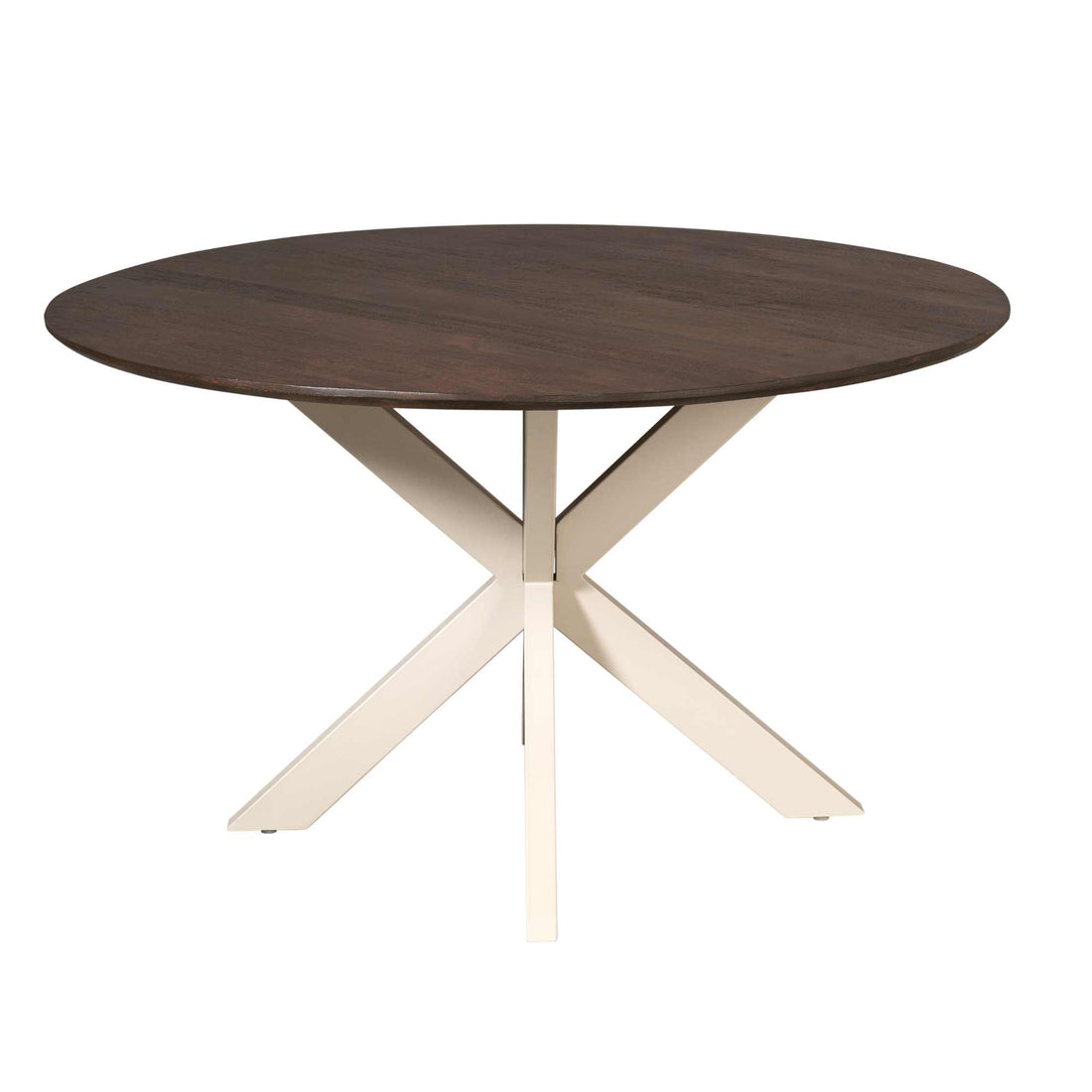 Eettafel Madison Brown | 130 cm | Poot Sand - Industrieelinhuis.nl