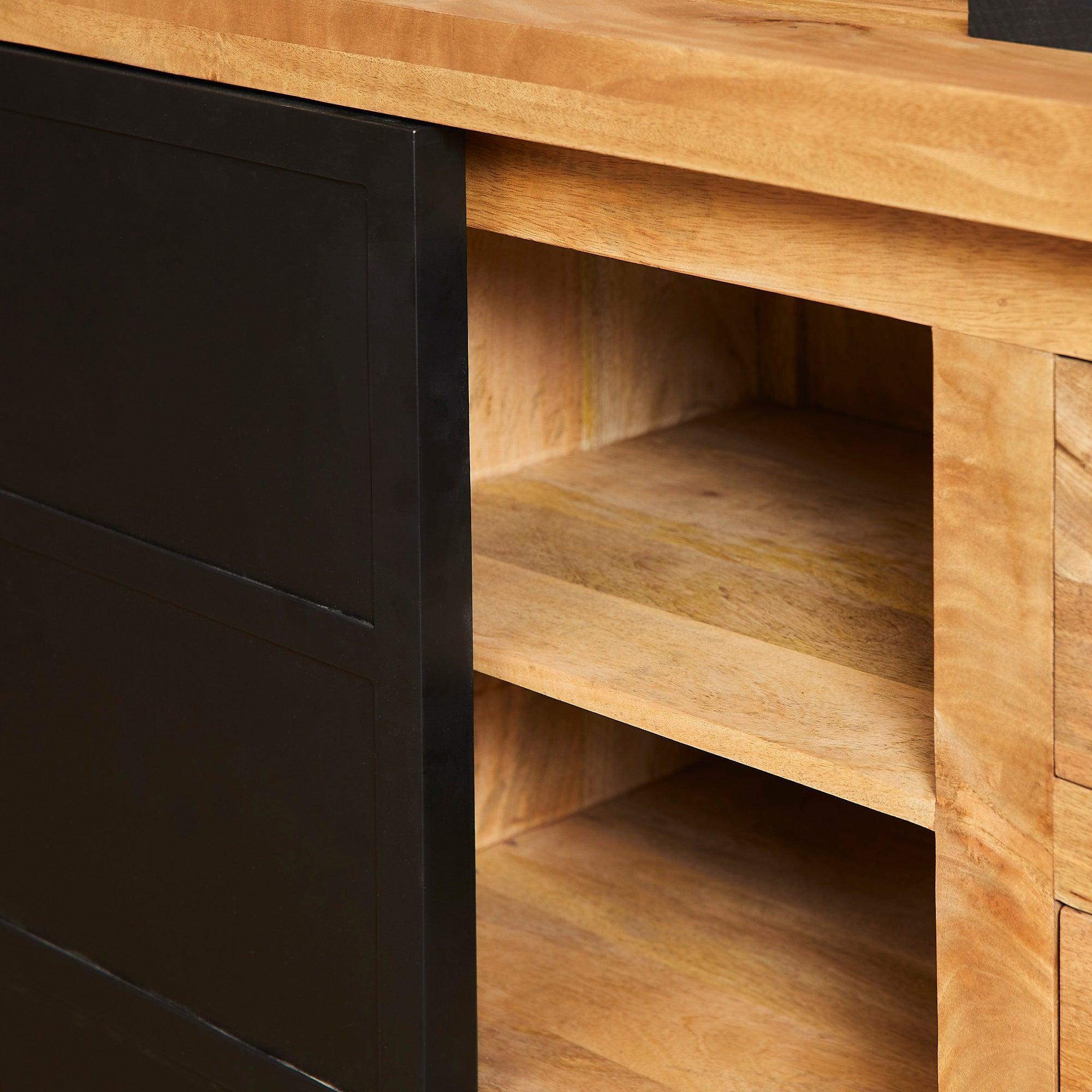 Dressoir Nashville 200 cm - Industrieelinhuis.nl