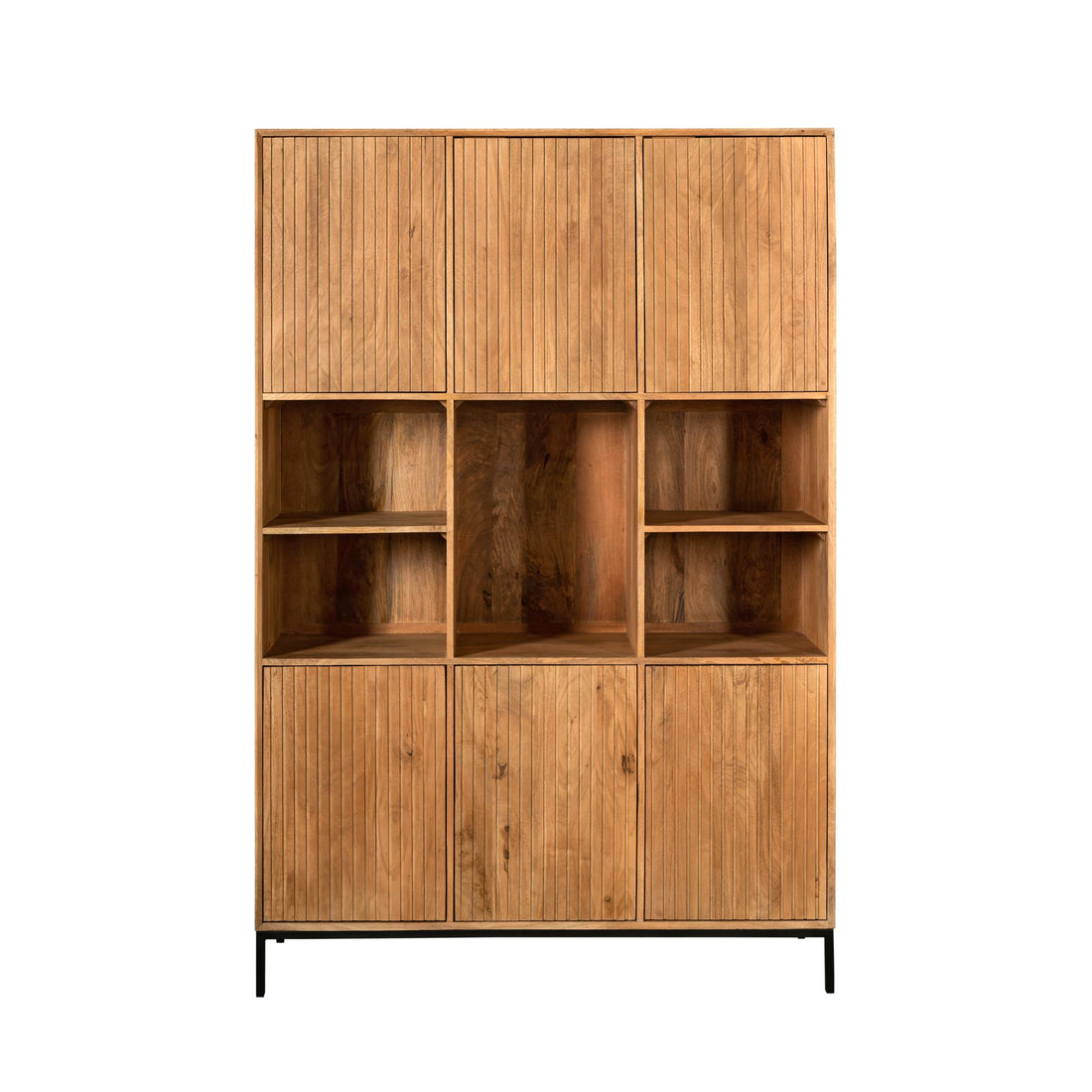 Vakkenkast Madison XL Natural 135 cm - Industrieelinhuis.nl