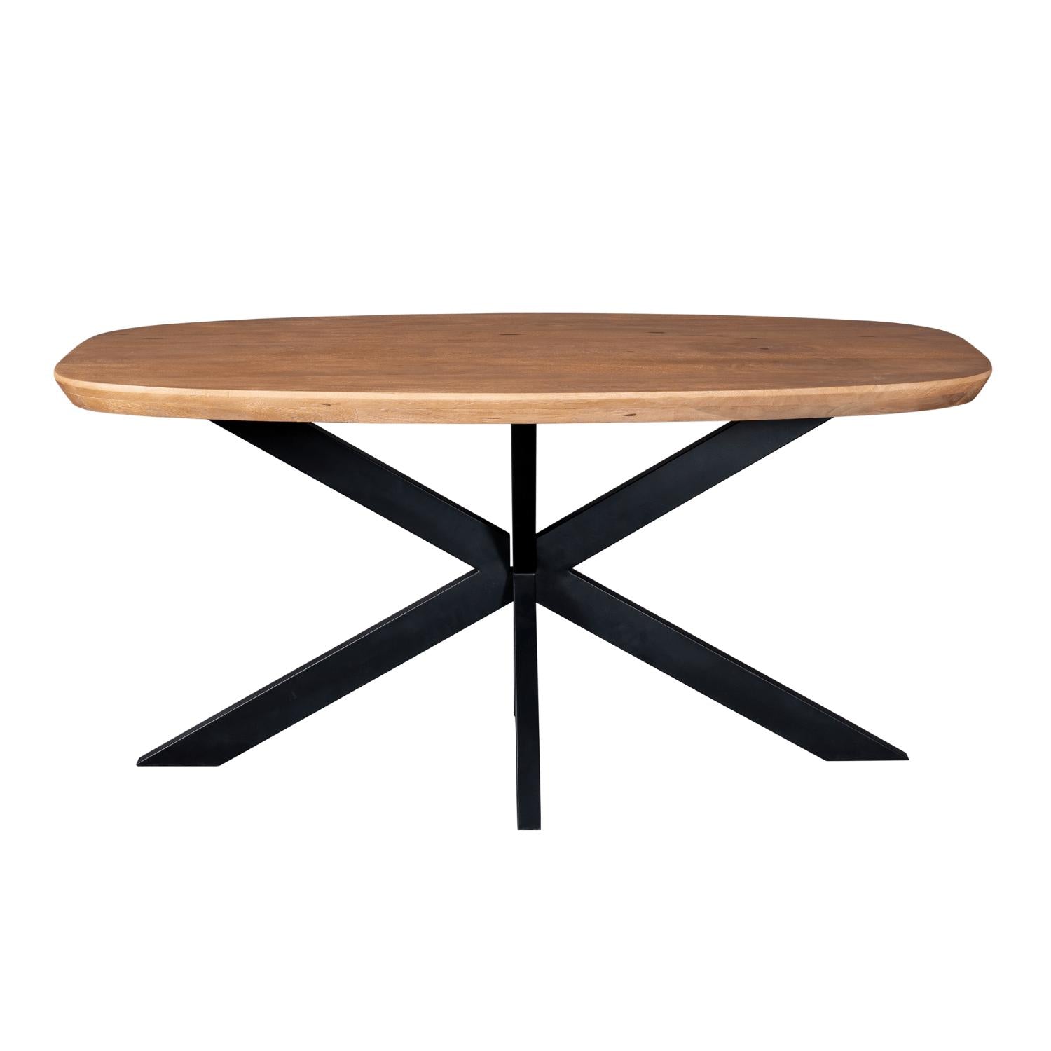 Eettafel Madison Naturel | 160 cm | Deens ovaal - Industrieelinhuis.nl