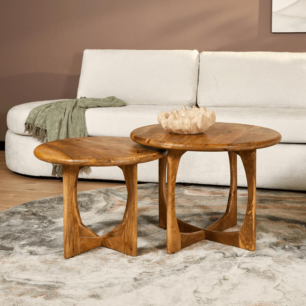 Bijzettafel Nova | Naturel | 60 cm - Industrieelinhuis.nl