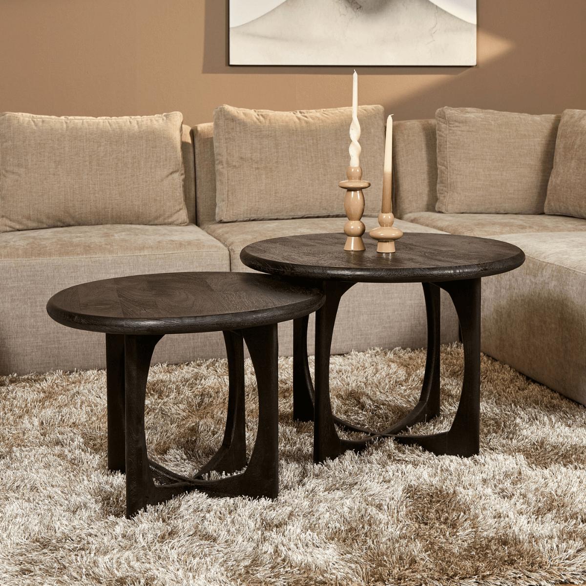 Bijzettafel Nova | Zwart | 60 cm - Industrieelinhuis.nl