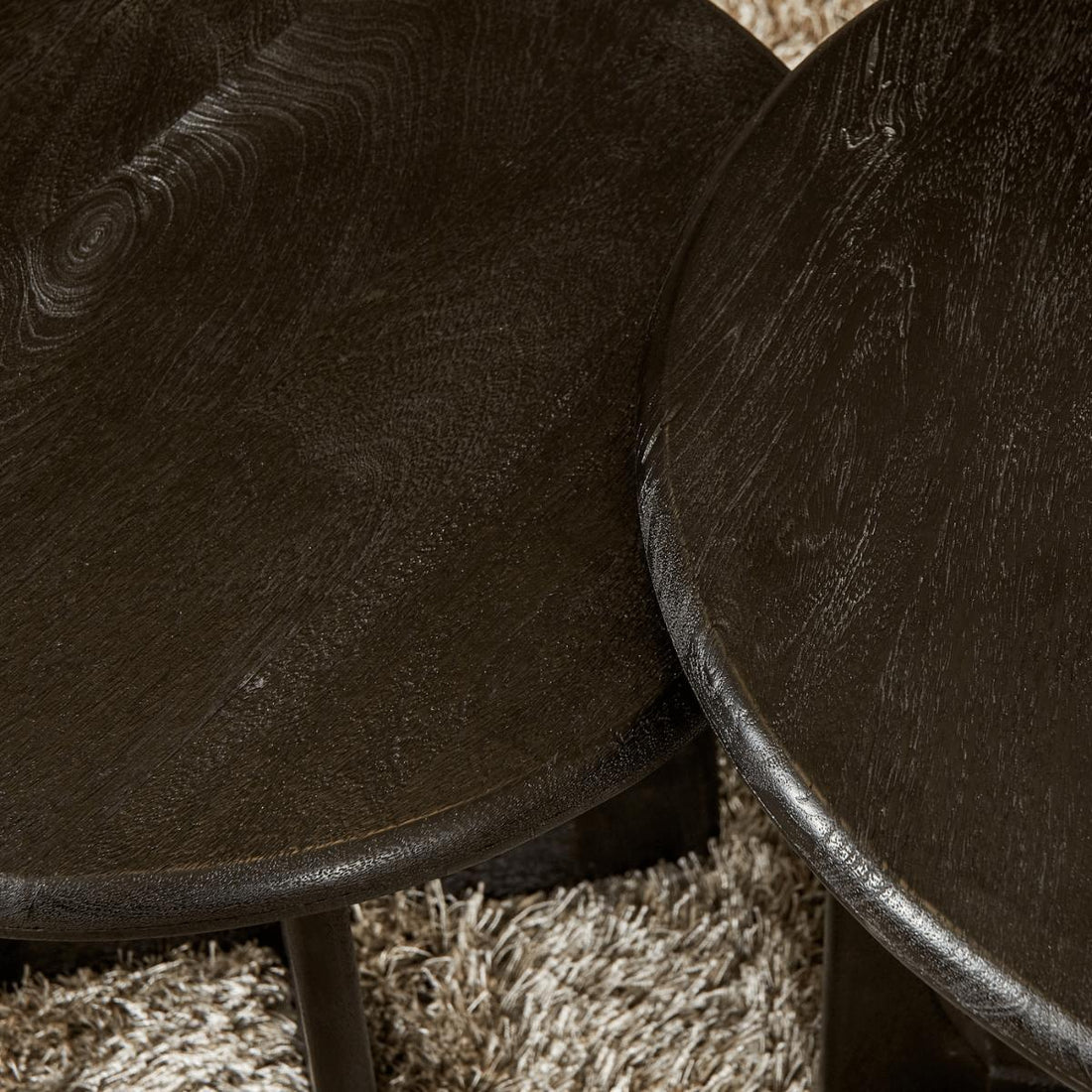 Salontafel Nova | Zwart | 70 cm - Industrieelinhuis.nl