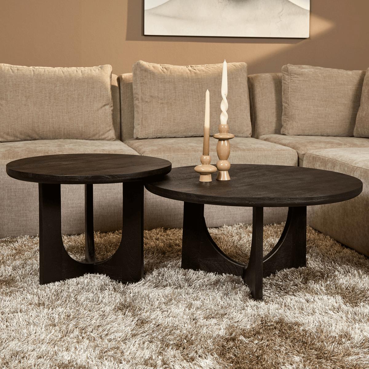 Salontafel Guus | Zwart | 60 cm - Industrieelinhuis.nl