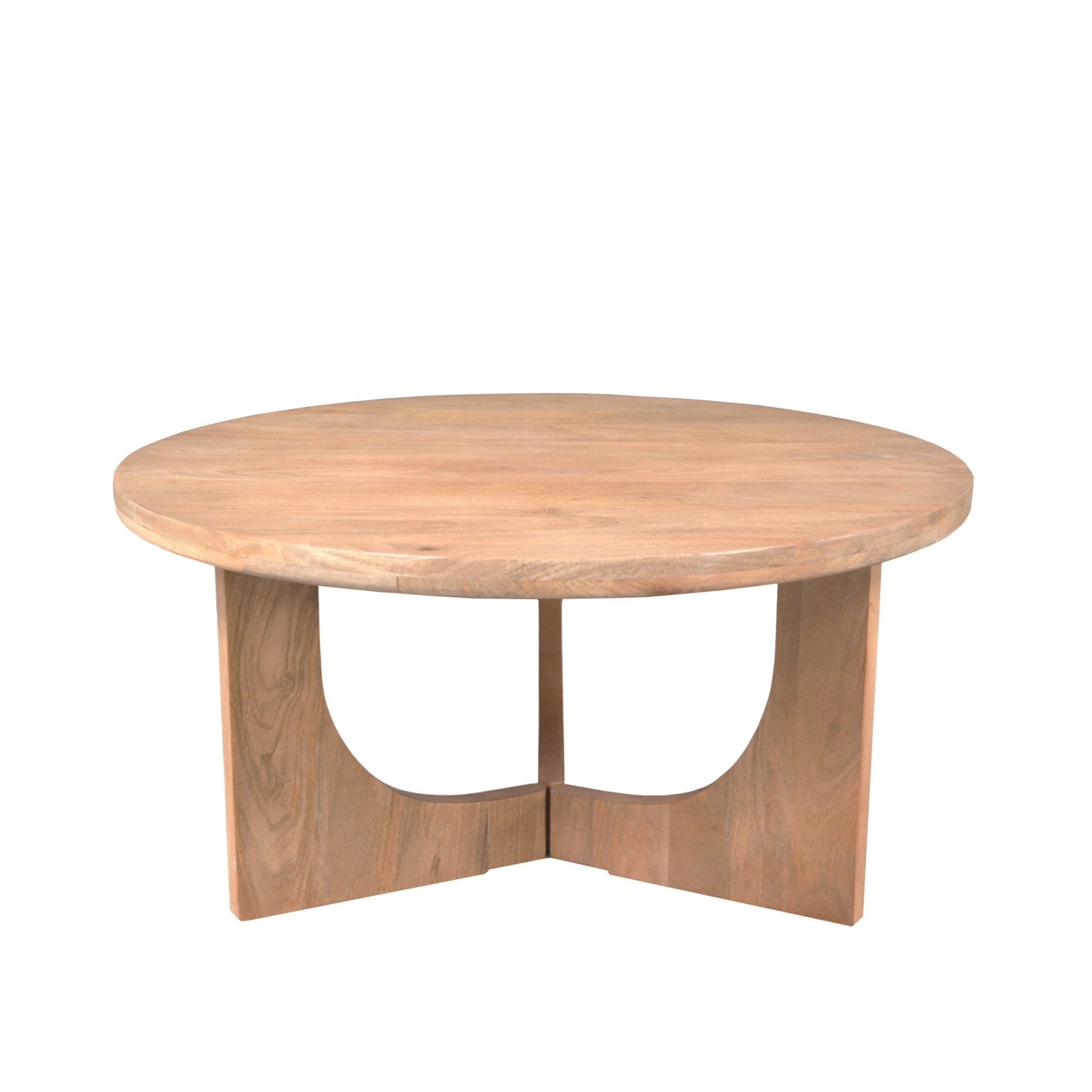 Salontafel Guus Naturel Mangohout 80 cm - Industrieelinhuis.nl