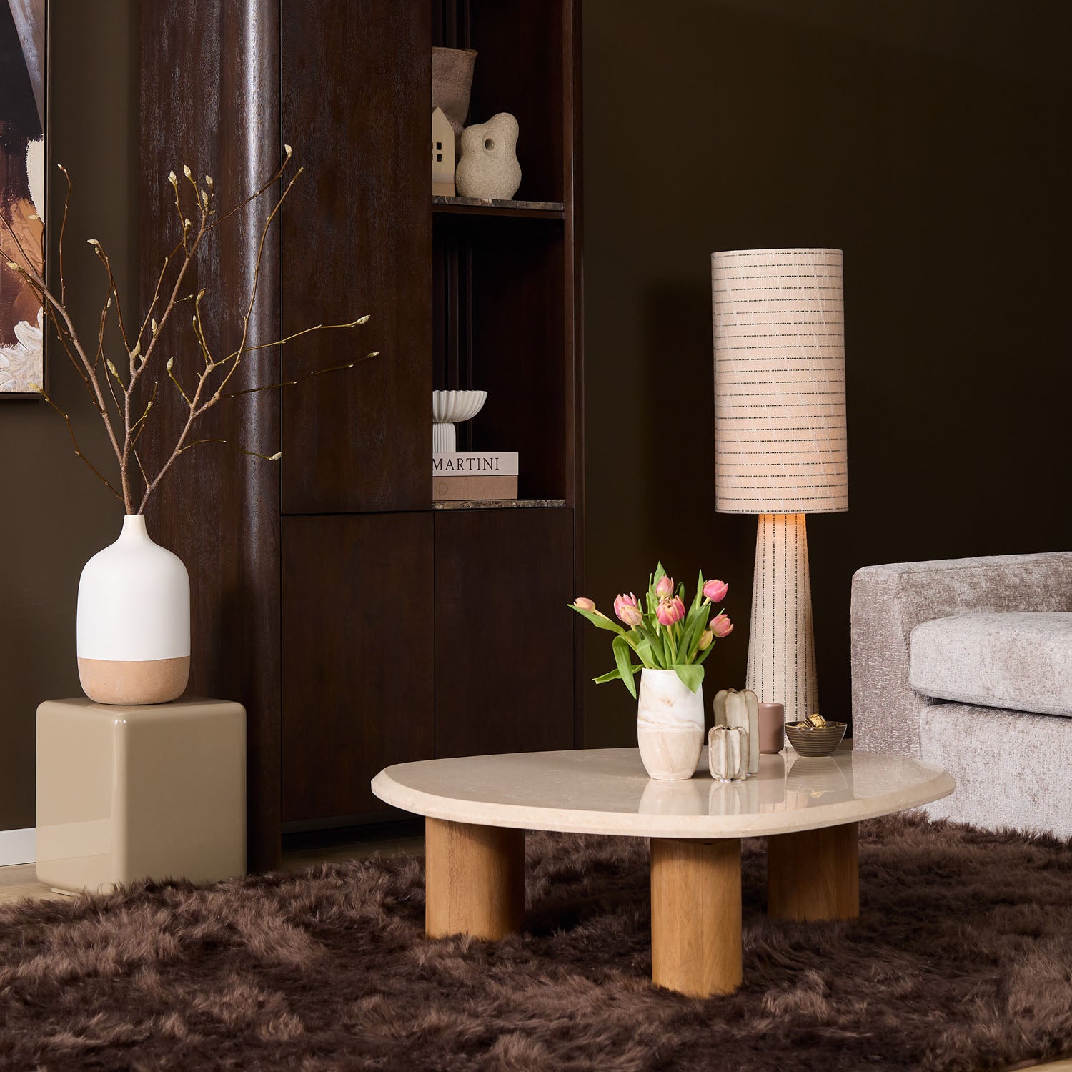 Organische Salontafel Nuvé | 100 cm - Industrieelinhuis.nl