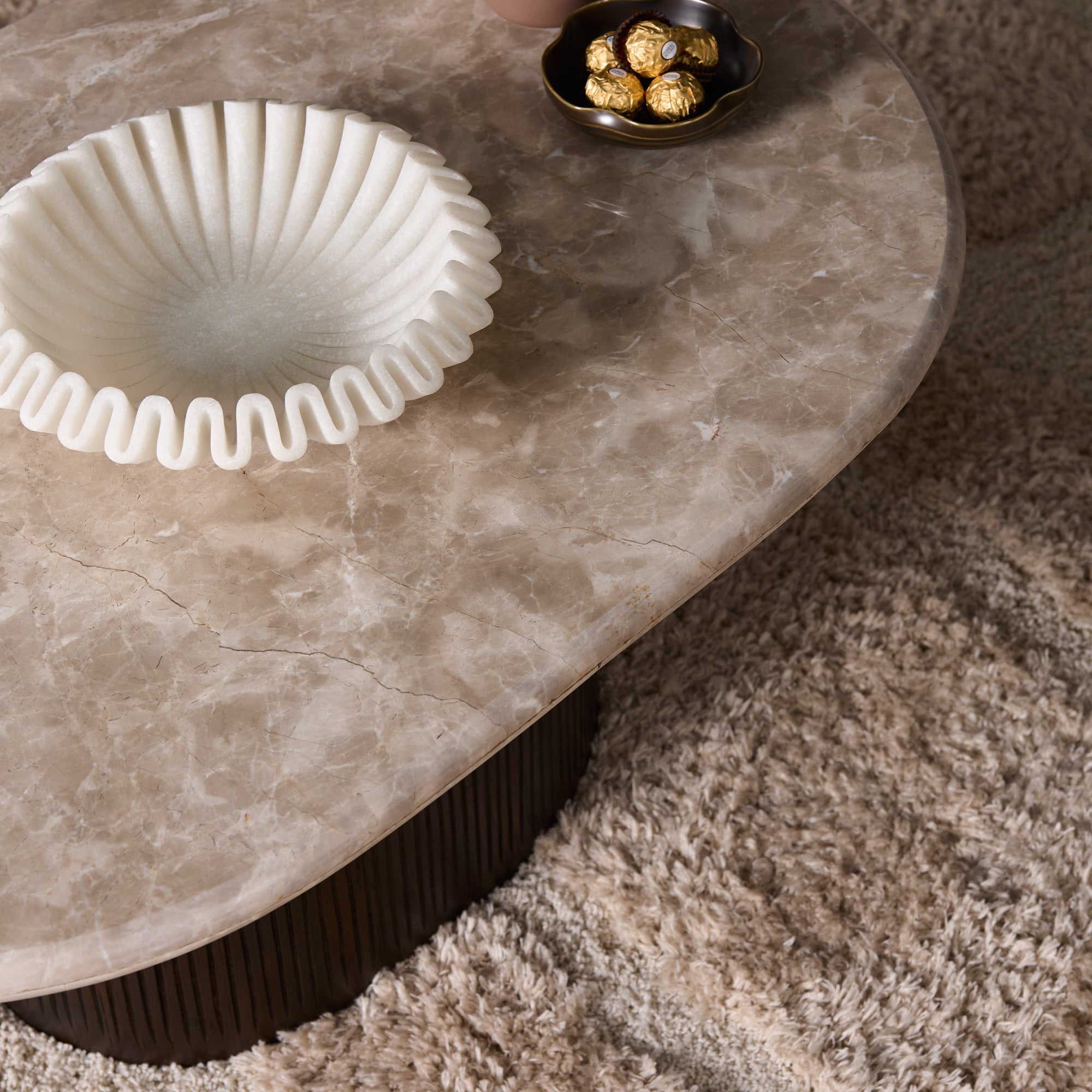 Ovale Salontafel Noel | 90 cm - Industrieelinhuis.nl