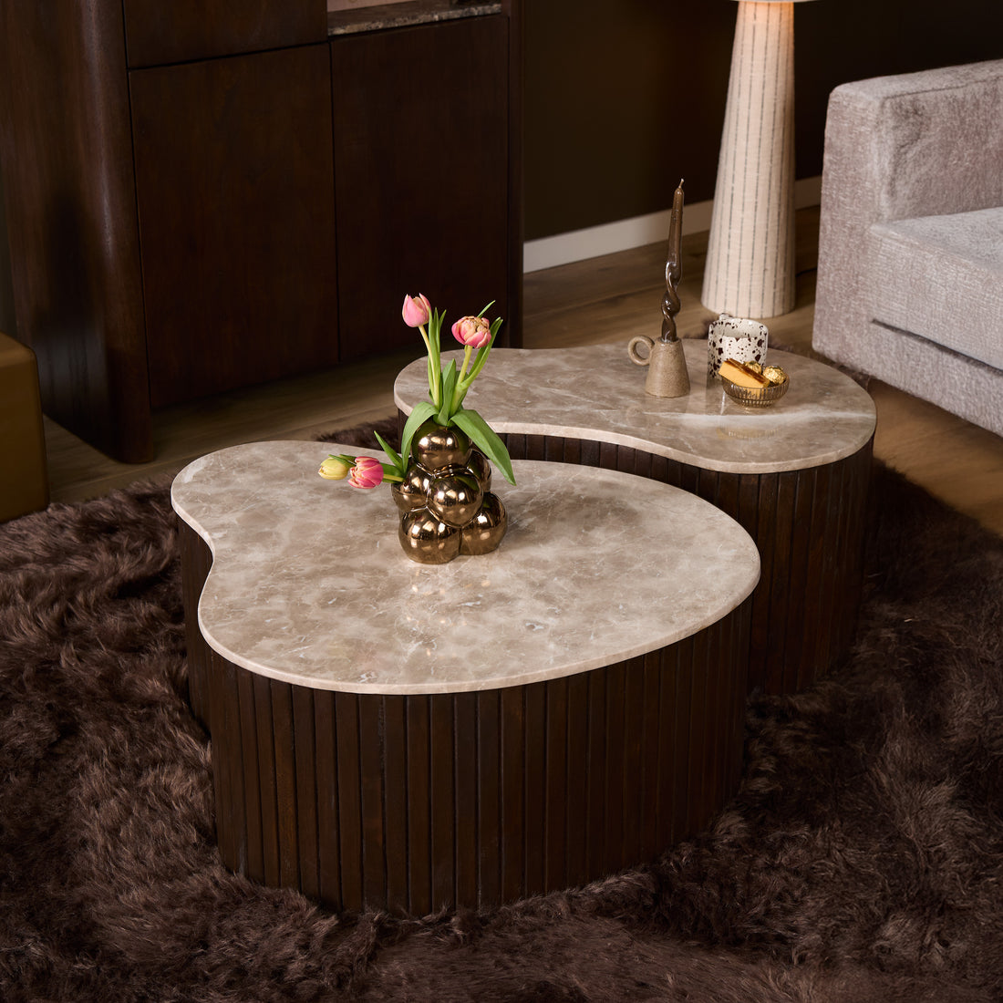 Salontafel Nomi | 70 cm | Organische Salontafel - Industrieelinhuis.nl