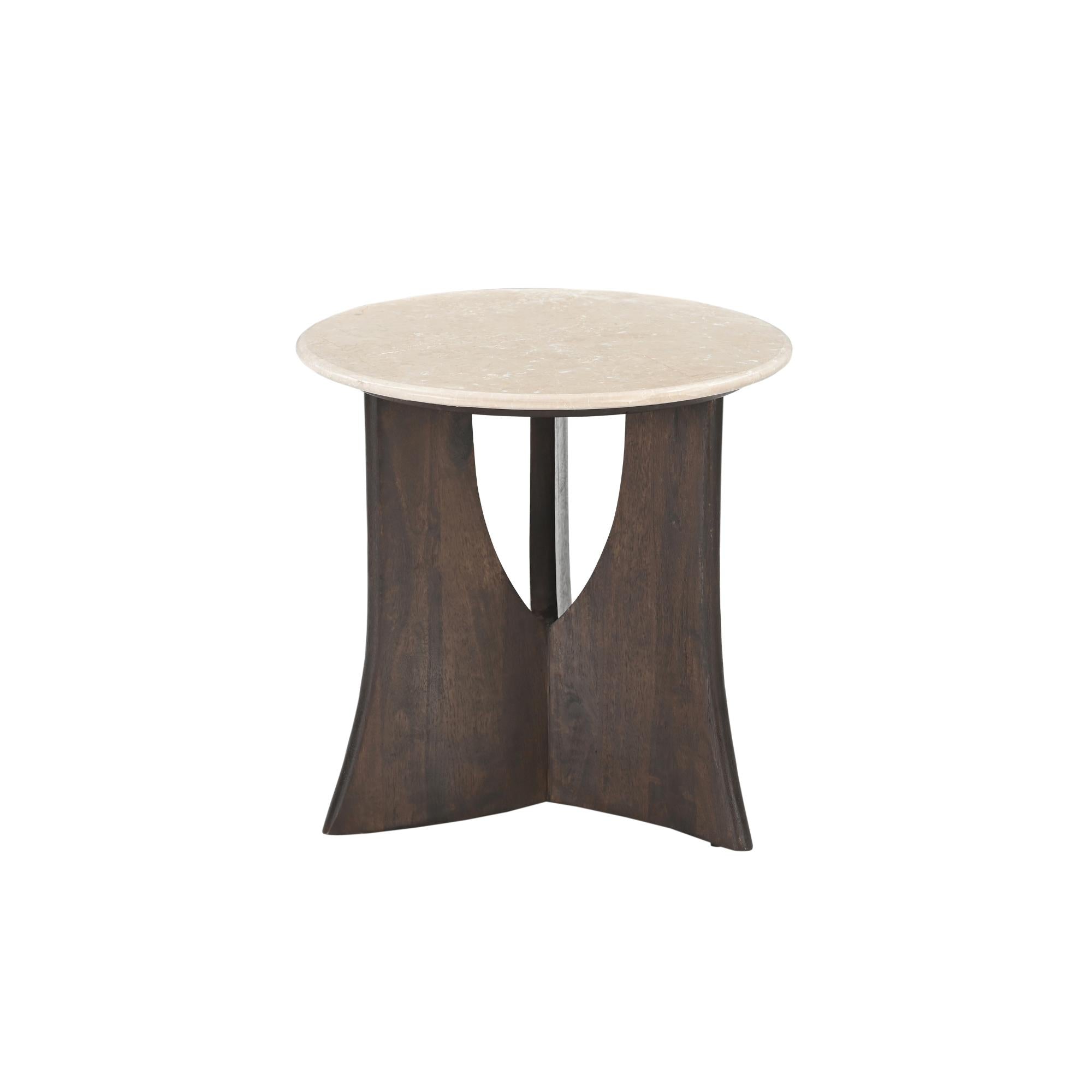 Bijzettafel Alva Marmer 70 cm - Industrieelinhuis.nl