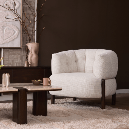 Fauteuil Feda Beige