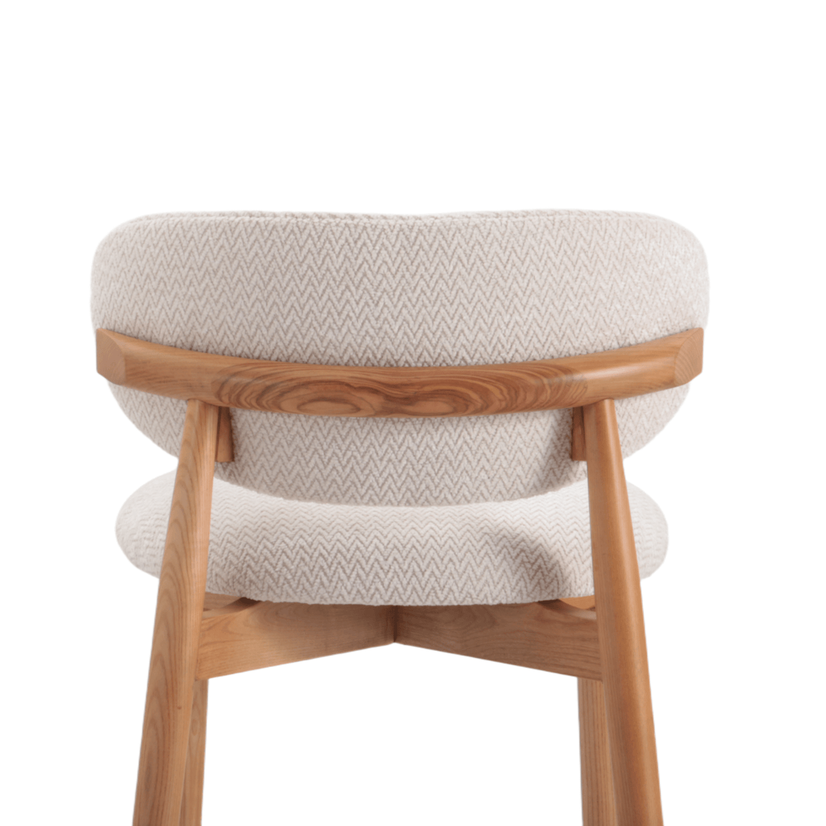 Japandi Barkruk Ella Beige/Eiken