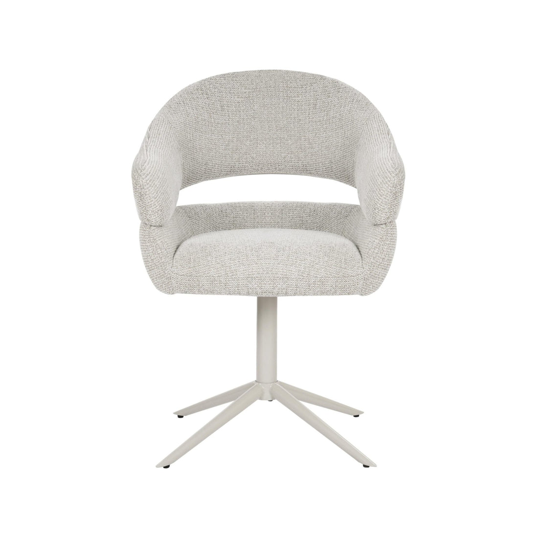 Draaibare eetkamerstoel Lily Beige - Industrieelinhuis.nl
