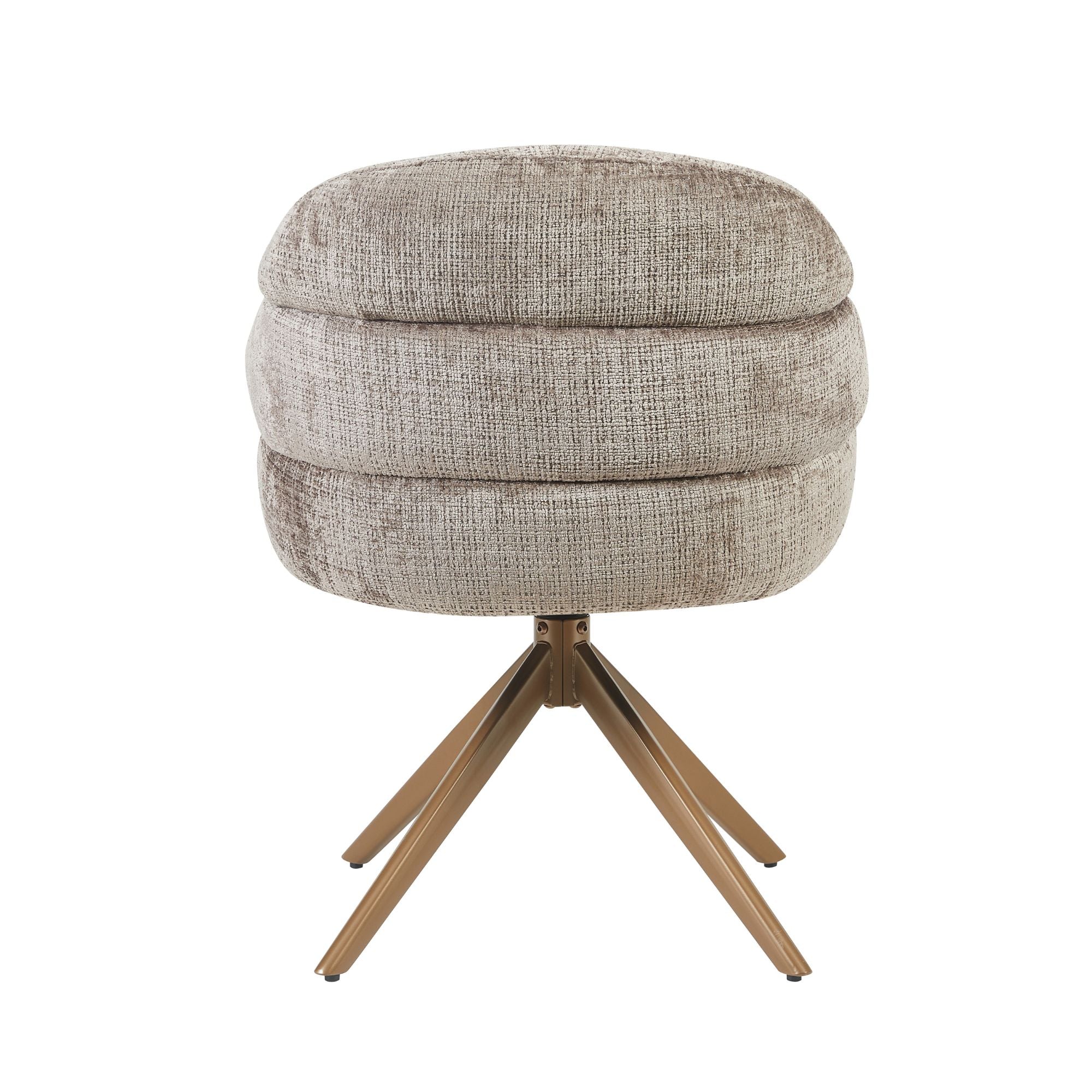 Eetkamerstoel Bella | Clay | Poot Bronze | Met armleuning - Industrieelinhuis.nl