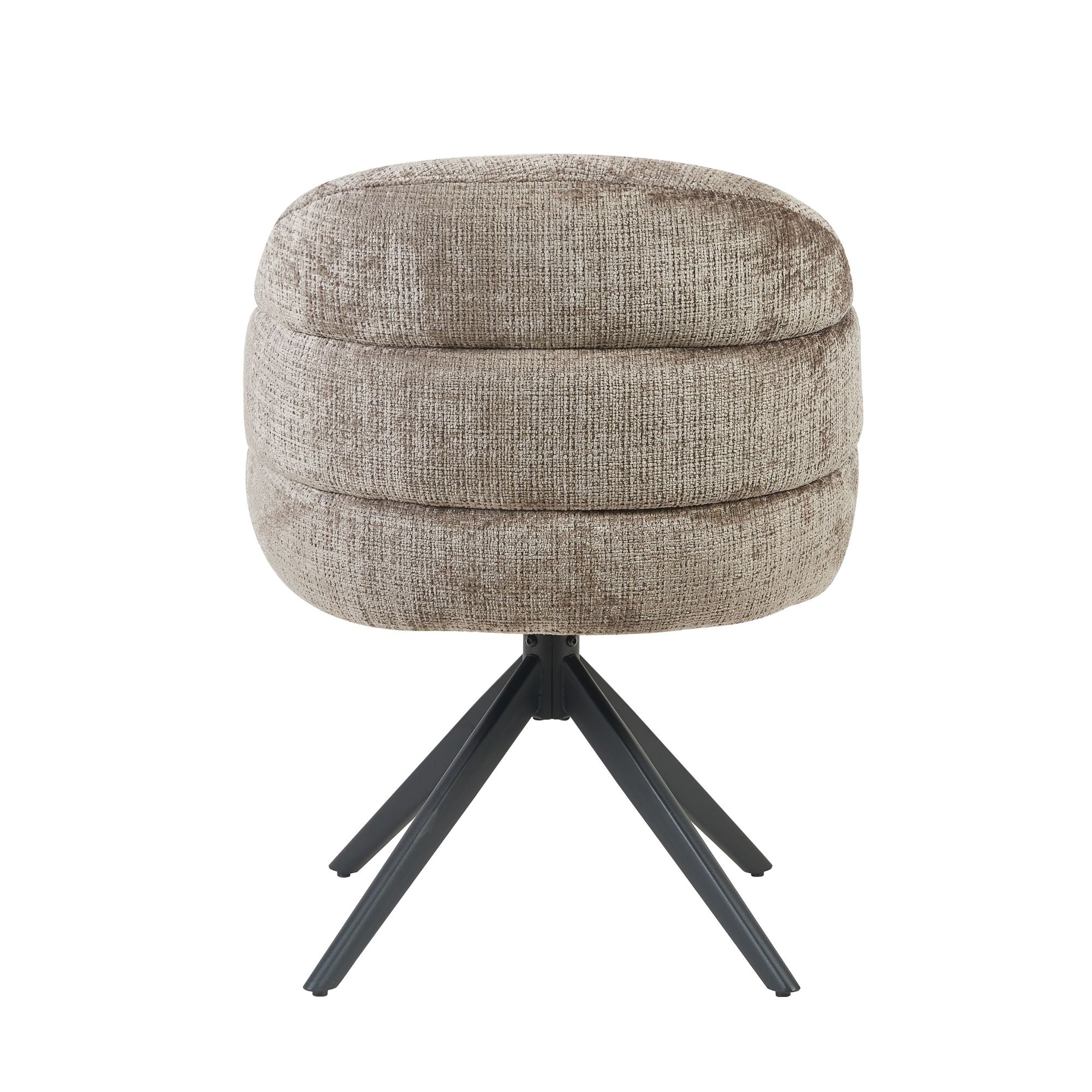 Eetkamerstoel Bella | Clay | Poot Black | Met armleuning - Industrieelinhuis.nl