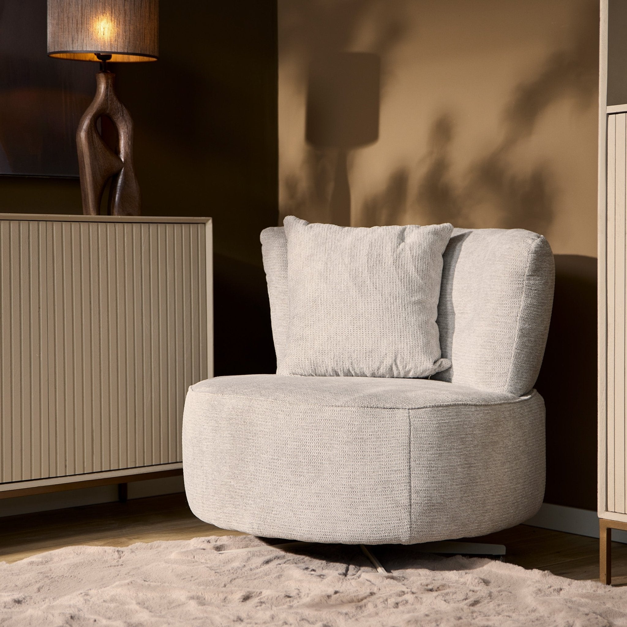 Fauteuil Fien Lichtgrijs - Industrieelinhuis.nl