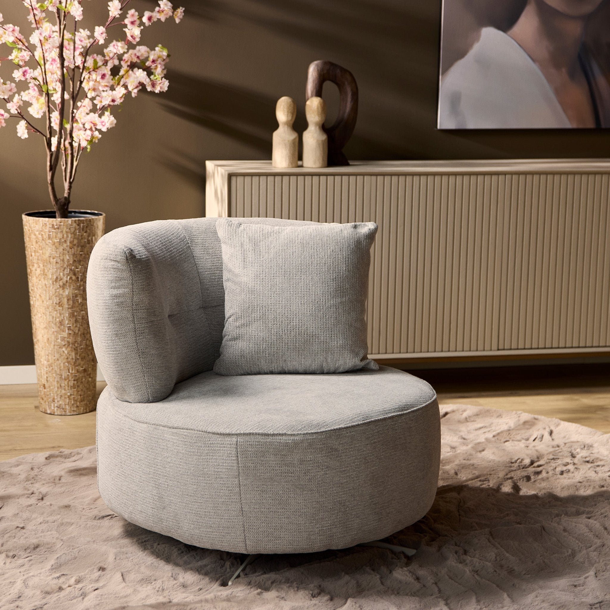 Fauteuil Fien Lichtgrijs - Industrieelinhuis.nl