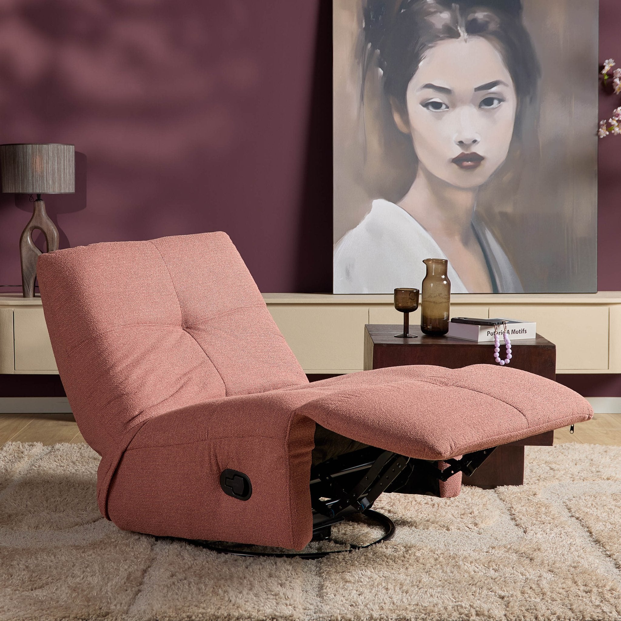 Relaxfauteuil Lazy Roze - Industrieelinhuis.nl