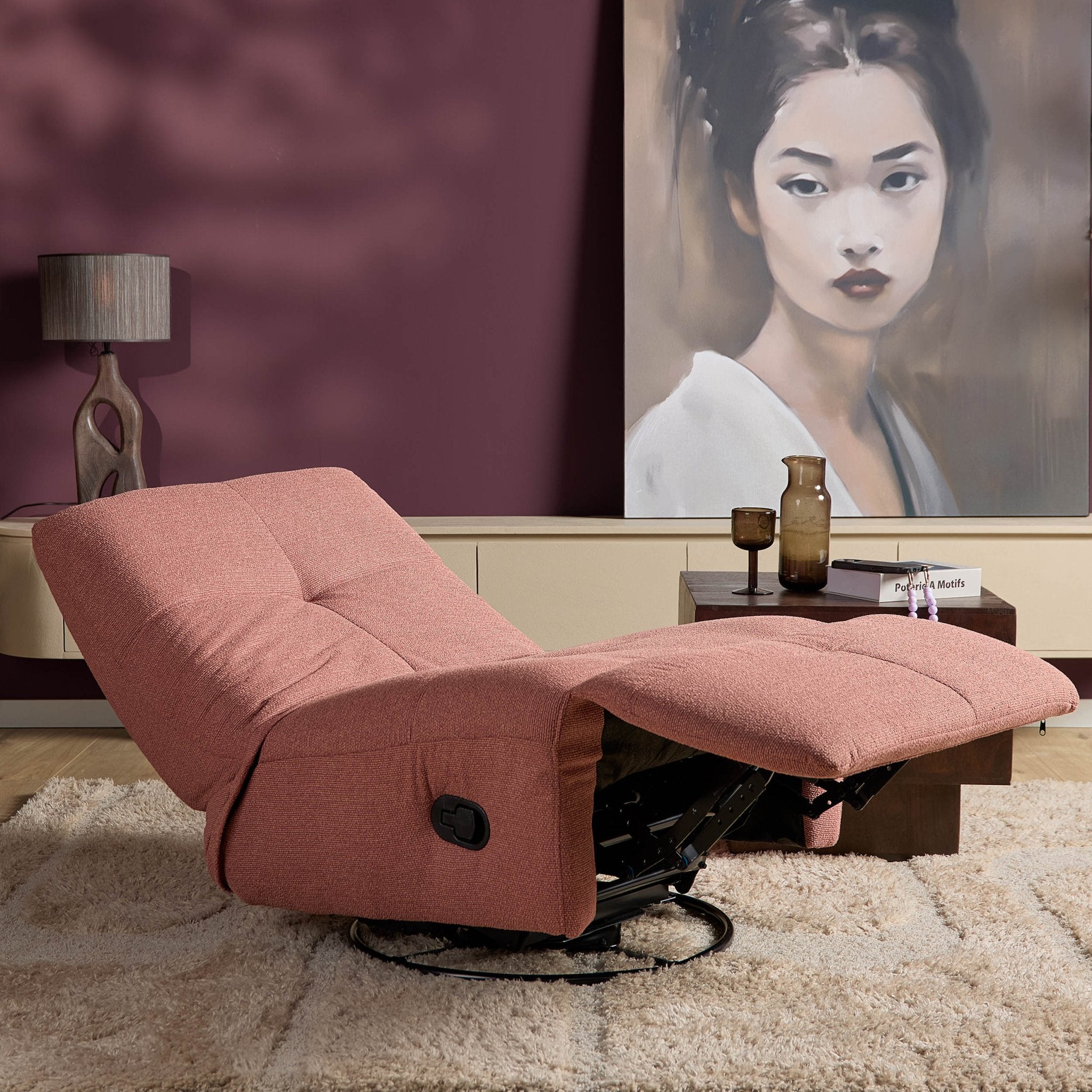 Relaxfauteuil Lazy Roze - Industrieelinhuis.nl