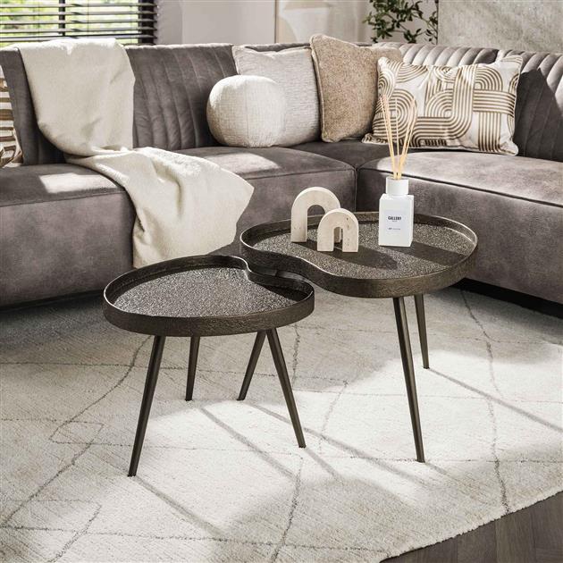 Salontafel set van 2 Contour | Organische salontafels