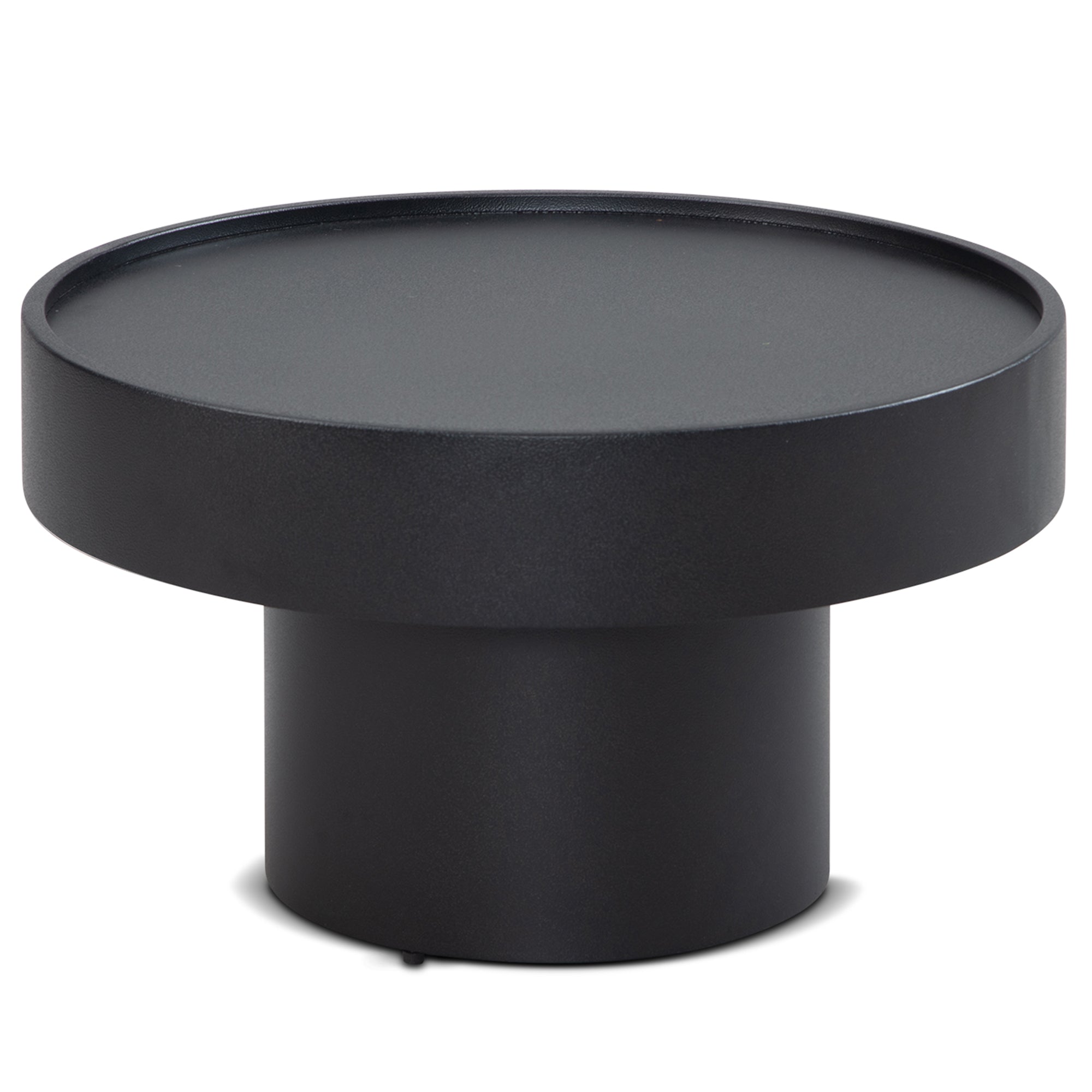 Salontafel zwart rond 60x60x36cm