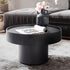 Salontafel zwart rond 60x60x36cm