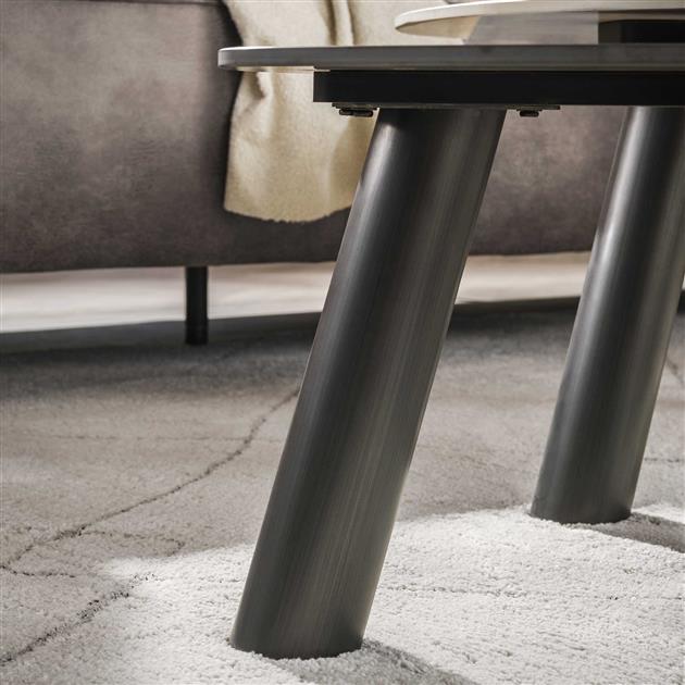 Salontafelset Twin log | Organische Salontafel