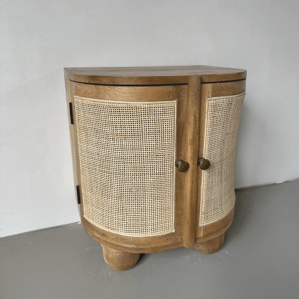 Nachtkastje Ubud in Bali stijl | 45x35x50cm - Industrieelinhuis.nl