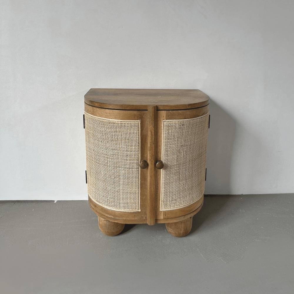 Nachtkastje Ubud in Bali stijl | 45x35x50cm - Industrieelinhuis.nl