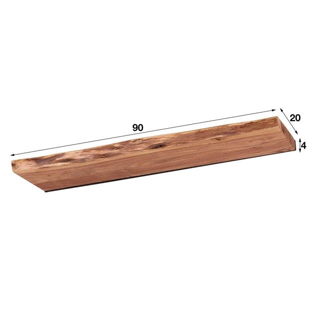 Wandplank edge Eddie 90cm | zwevend