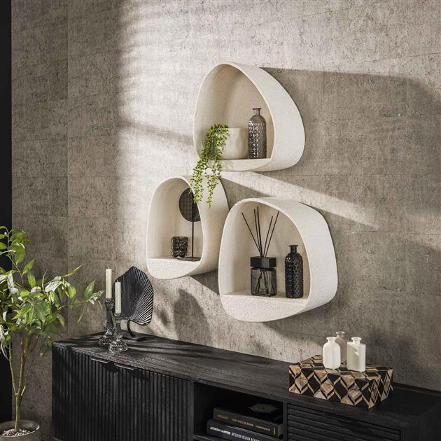 Wandschap Stone driehoekig