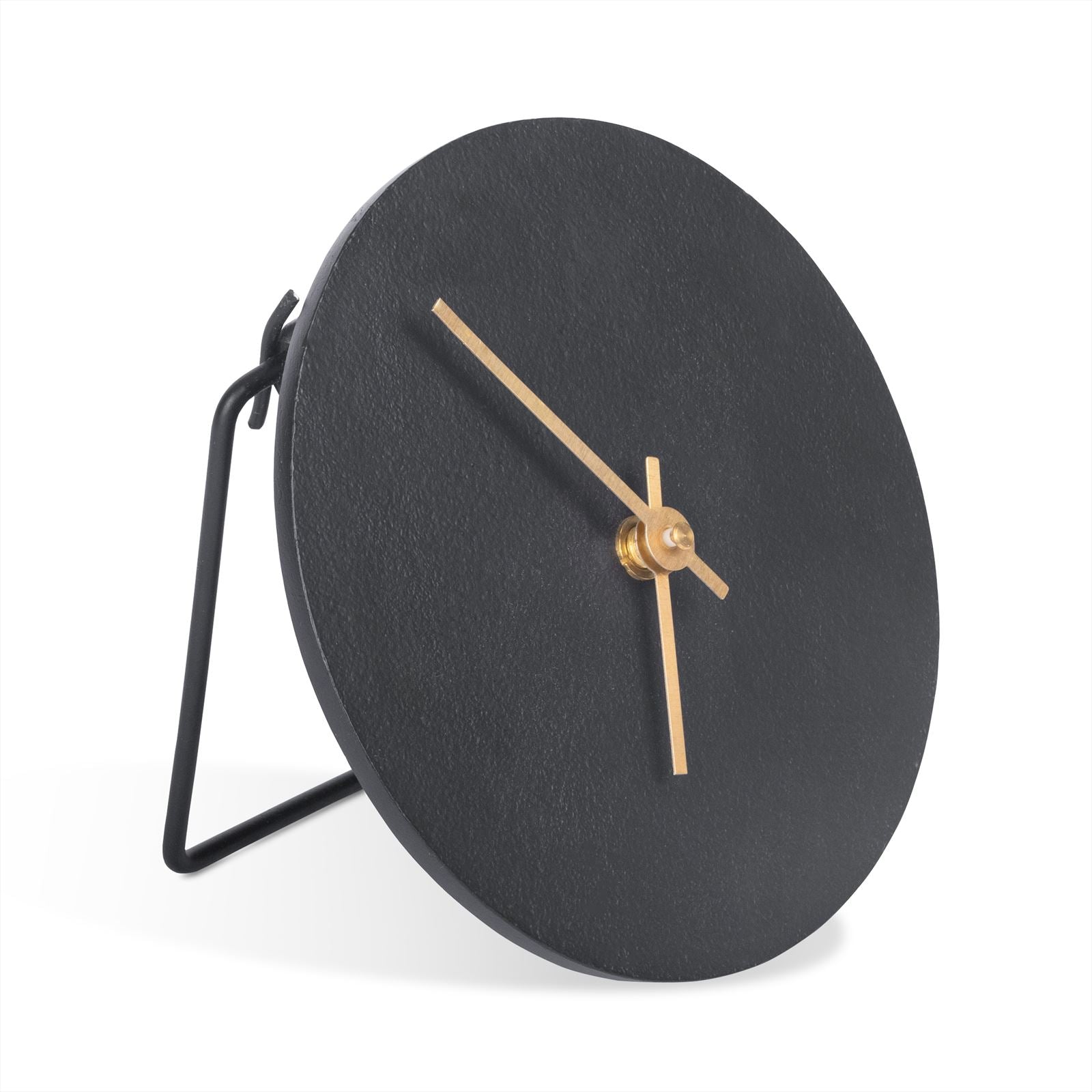 Grote Zwarte Tafelklok - Industrieelinhuis.nl