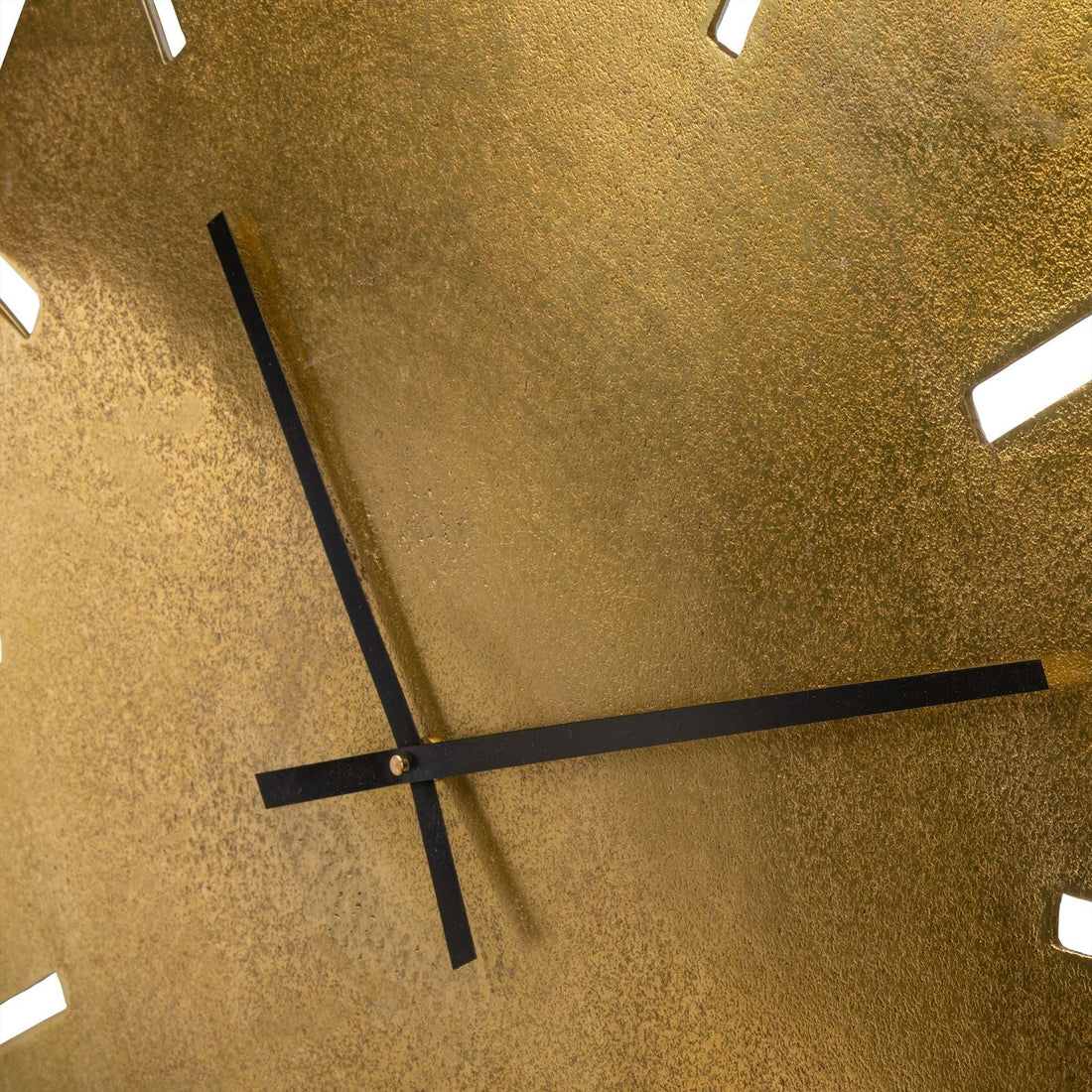 Kleine Gouden Wandklok - Industrieelinhuis.nl