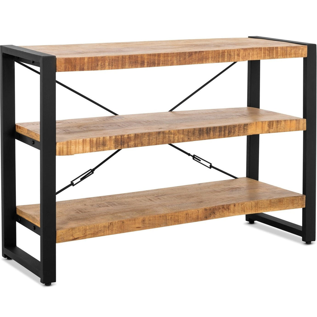 Sidetable van mangohout | Industrieel | 120x40x80cm