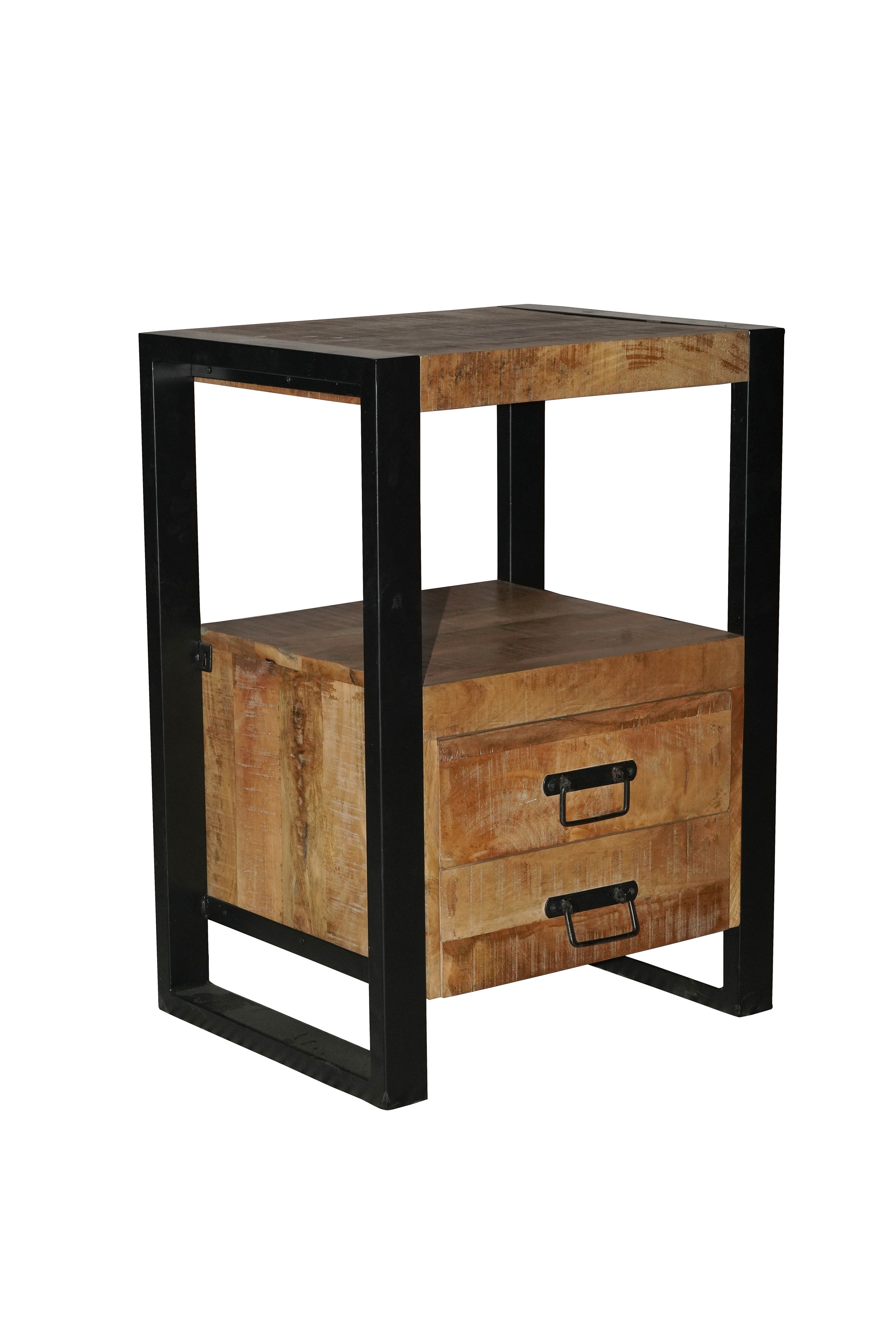 Mango Houten Nachtkastje Britt | 50x40x70cm - Industrieelinhuis.nl