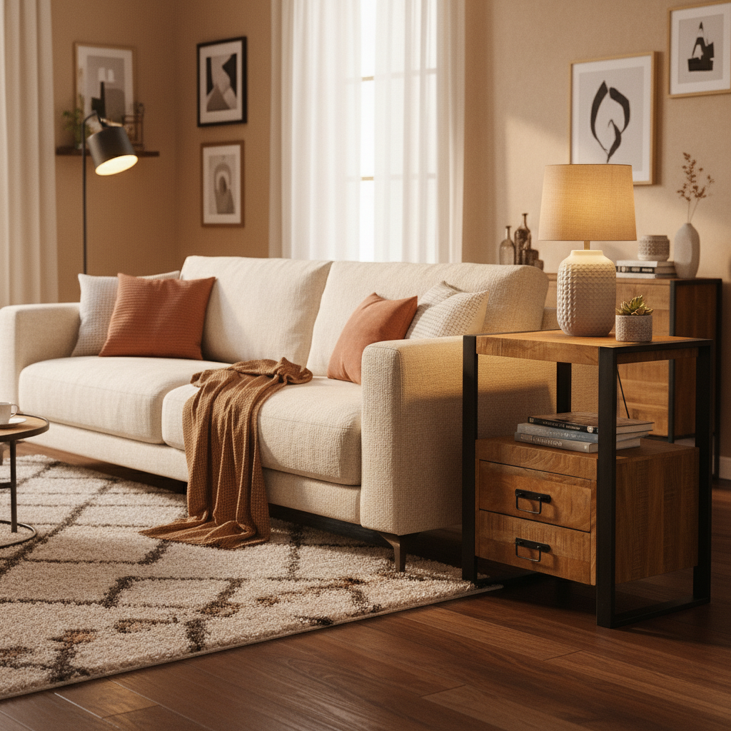 Mango Houten Nachtkastje Britt | 50x40x70cm Tijdloos & Handgemaakt Design