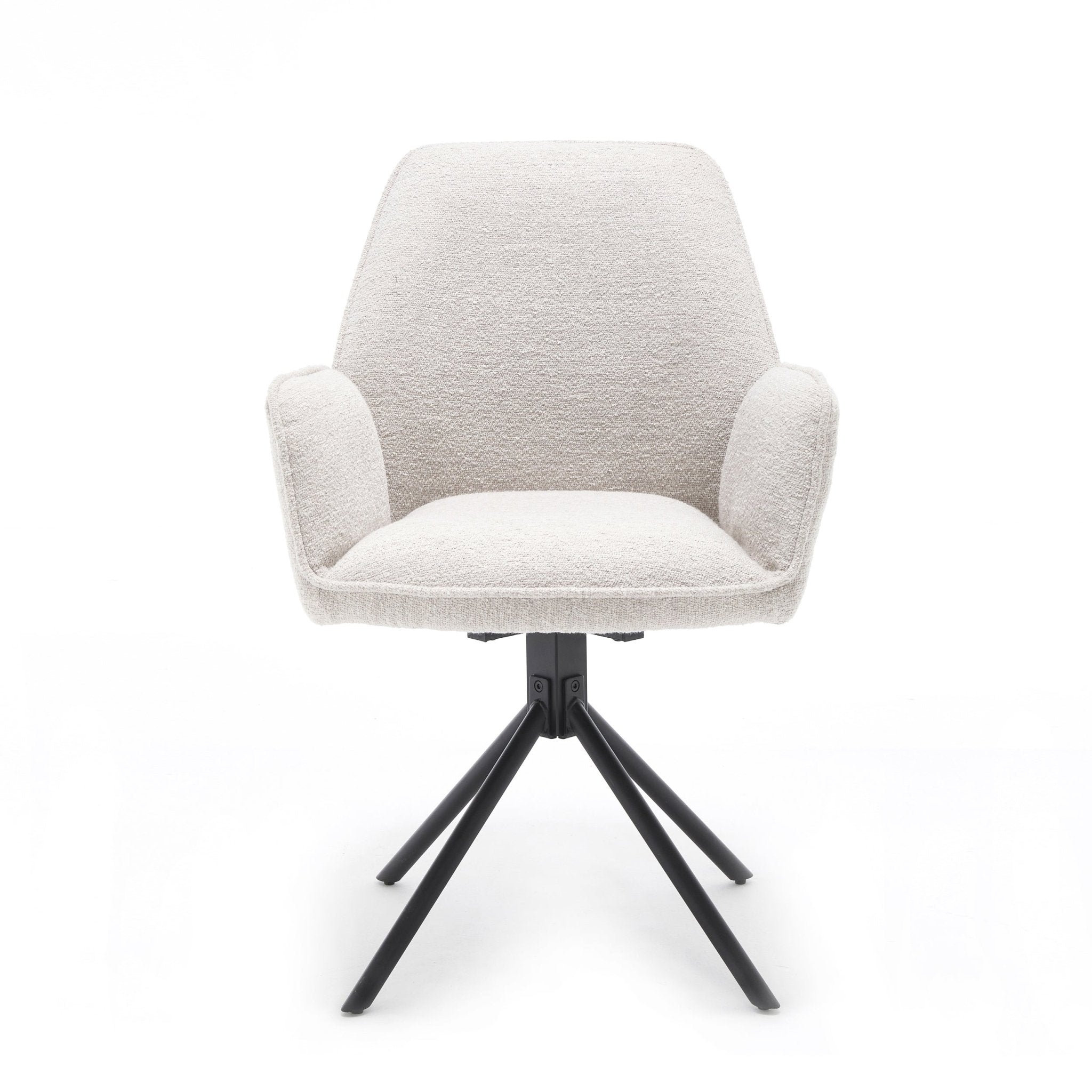 Eetkamerstoel Noah Boucle Beige - Industrieelinhuis.nl