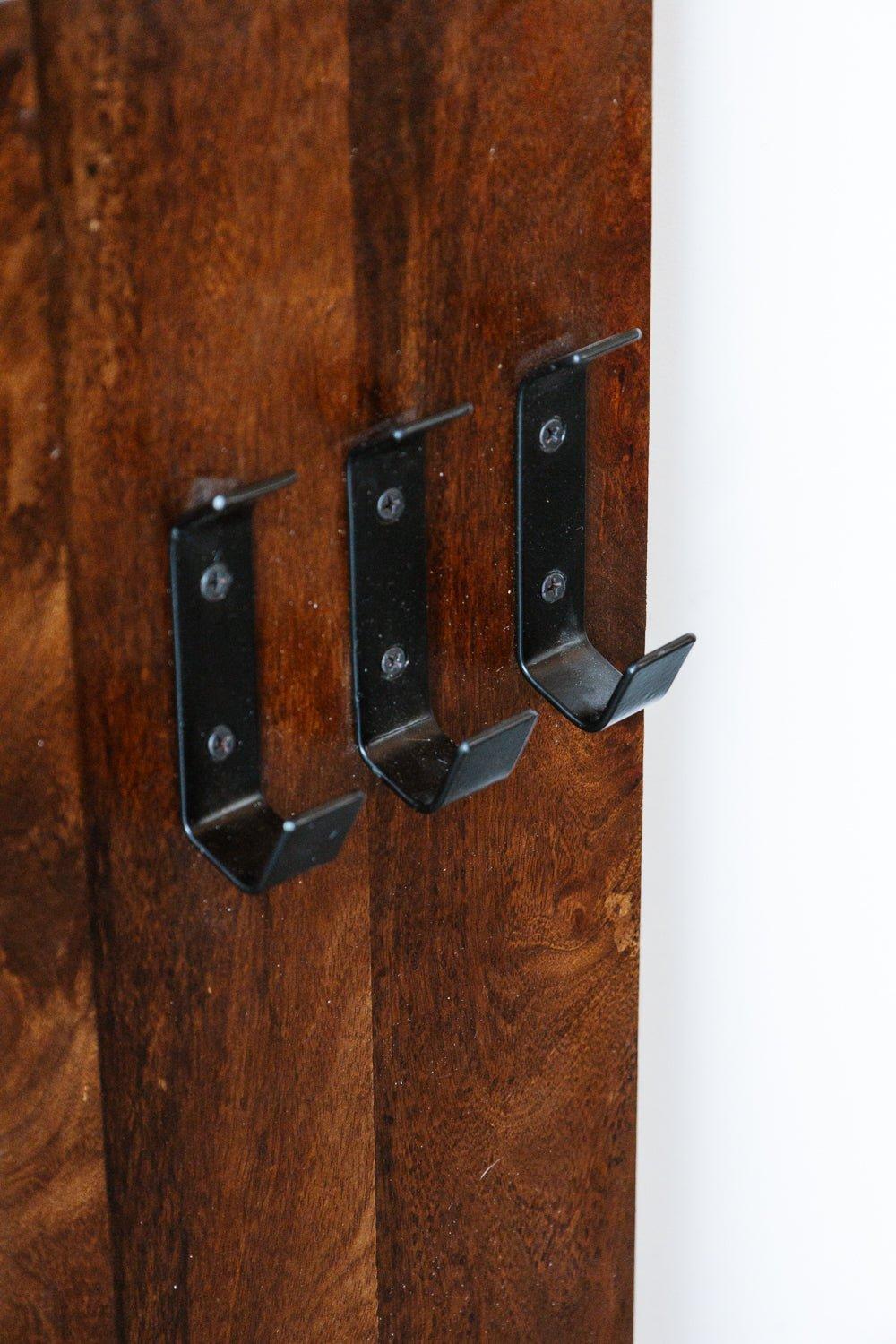 Industriële spiegel | Mangohout donker | 108x60cm - Industrieelinhuis.nl