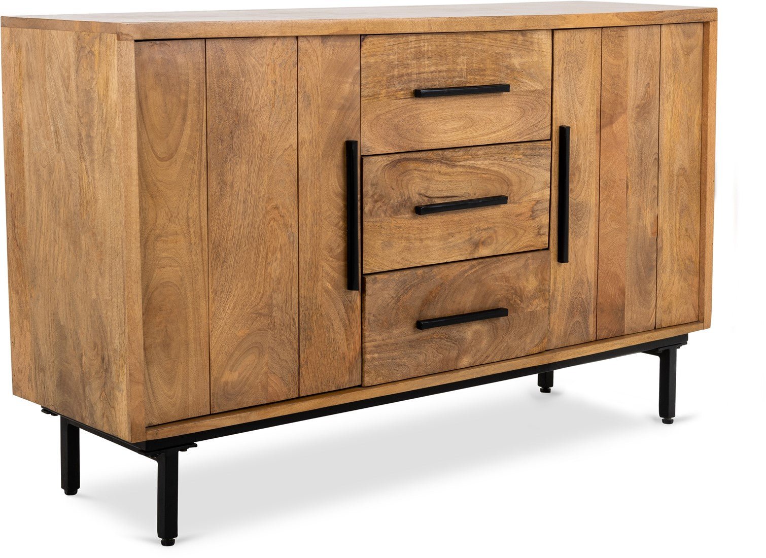 Dressoir kast mango hout | Industrieel Design | 155x40x80cm - Industrieelinhuis.nl