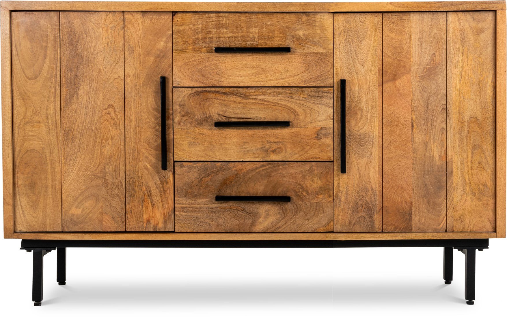 Dressoir kast mango hout | Industrieel Design | 155x40x80cm - Industrieelinhuis.nl